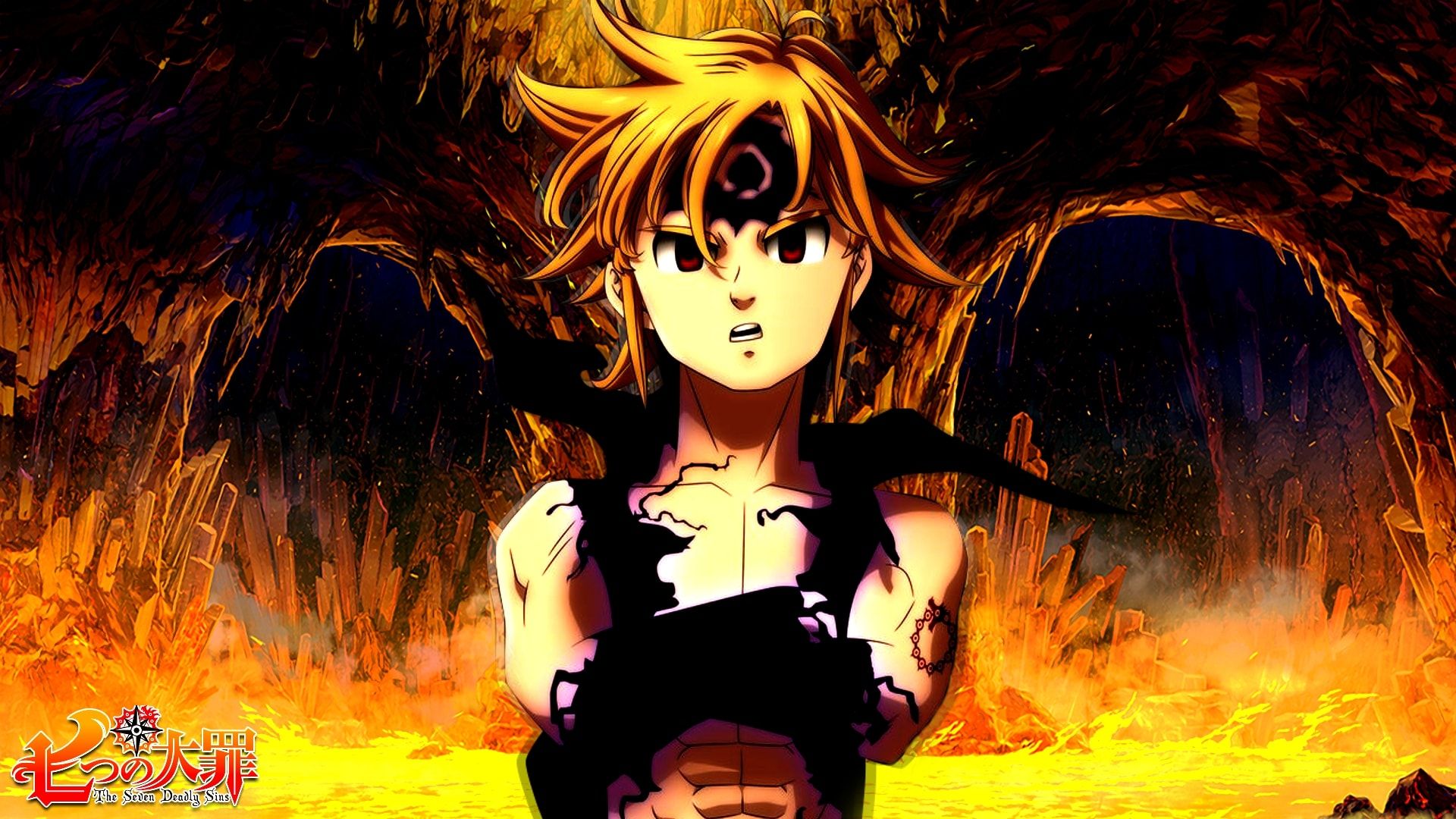 Meliodas, Seven Deadly Sins anime, 1920x1080 Full HD 1080p, PC Desktop