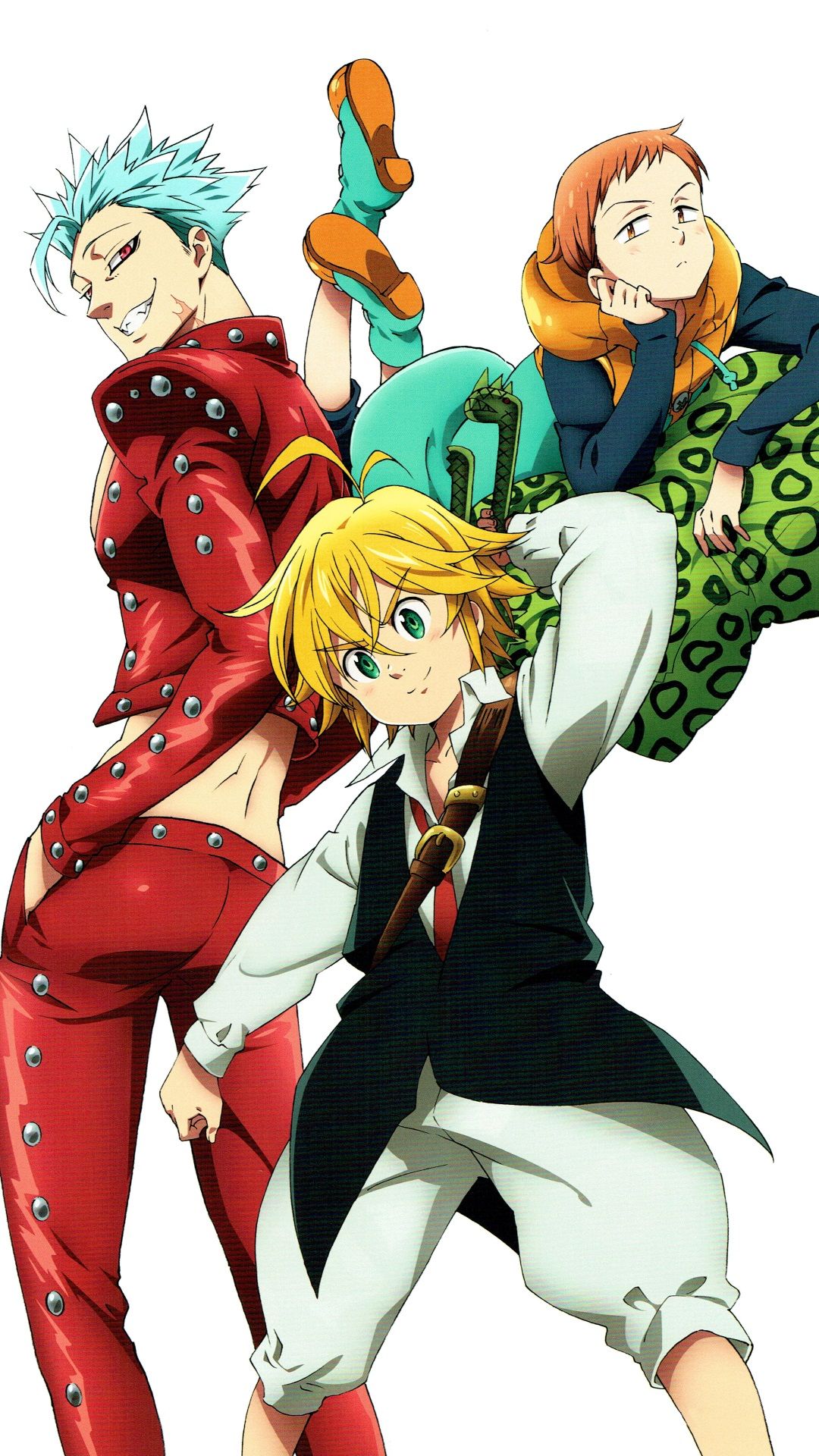 Personaggi Seven Deadly Sins anime, 1080x1920 Verticale, Telefono