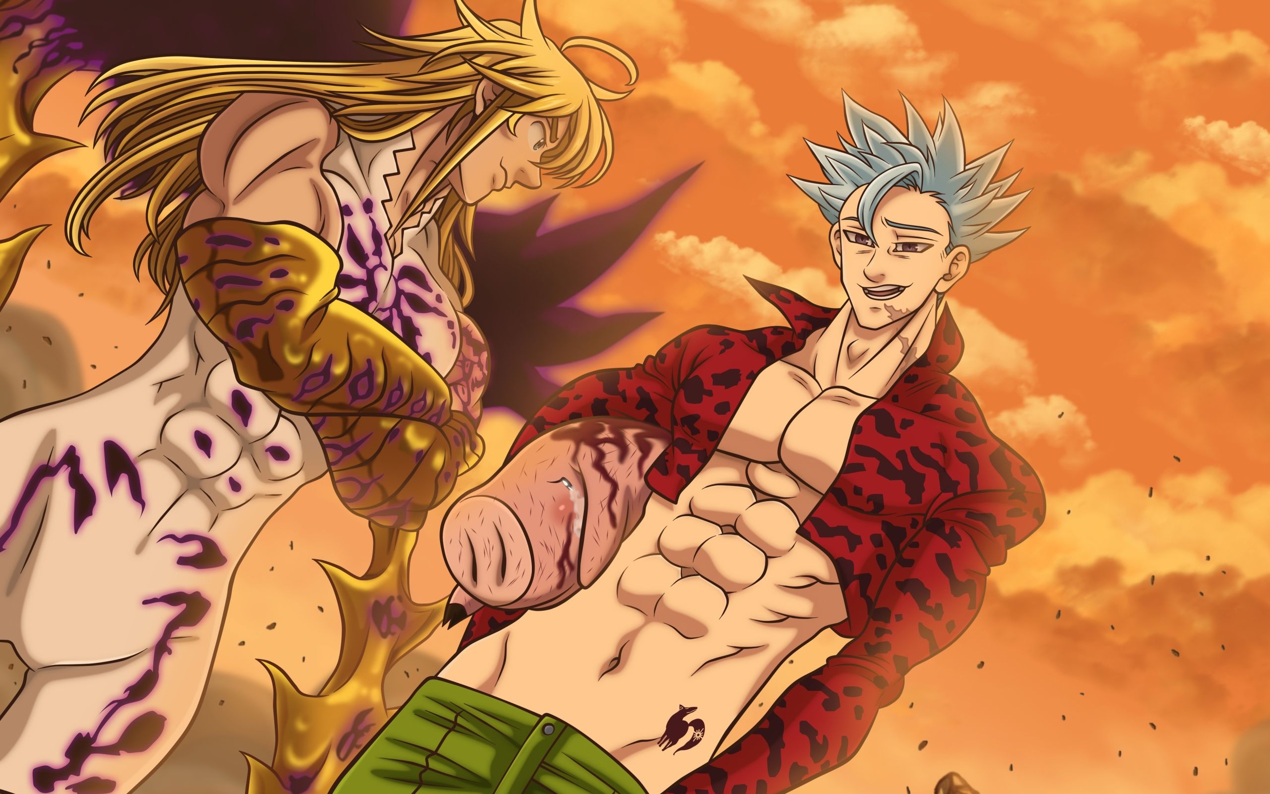 Ban e Meliodas, Seven Deadly Sins, 2560x1600 2K, PC