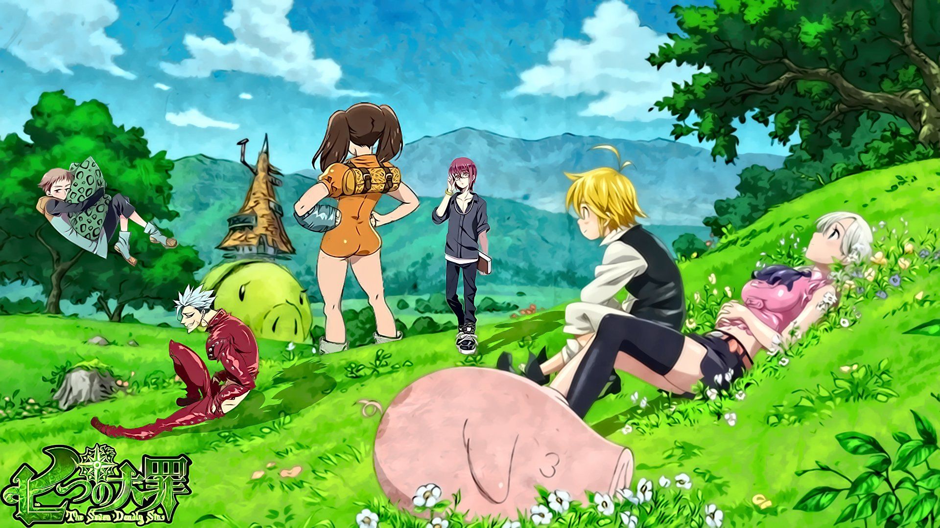 The Seven Deadly Sins anime personaggi, 1920x1080 1080p, Laptop