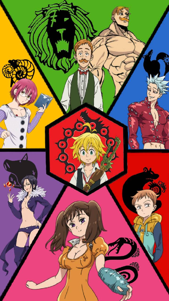 Personaggi Seven Deadly Sins anime, 719x1280 Verticale, Mobile