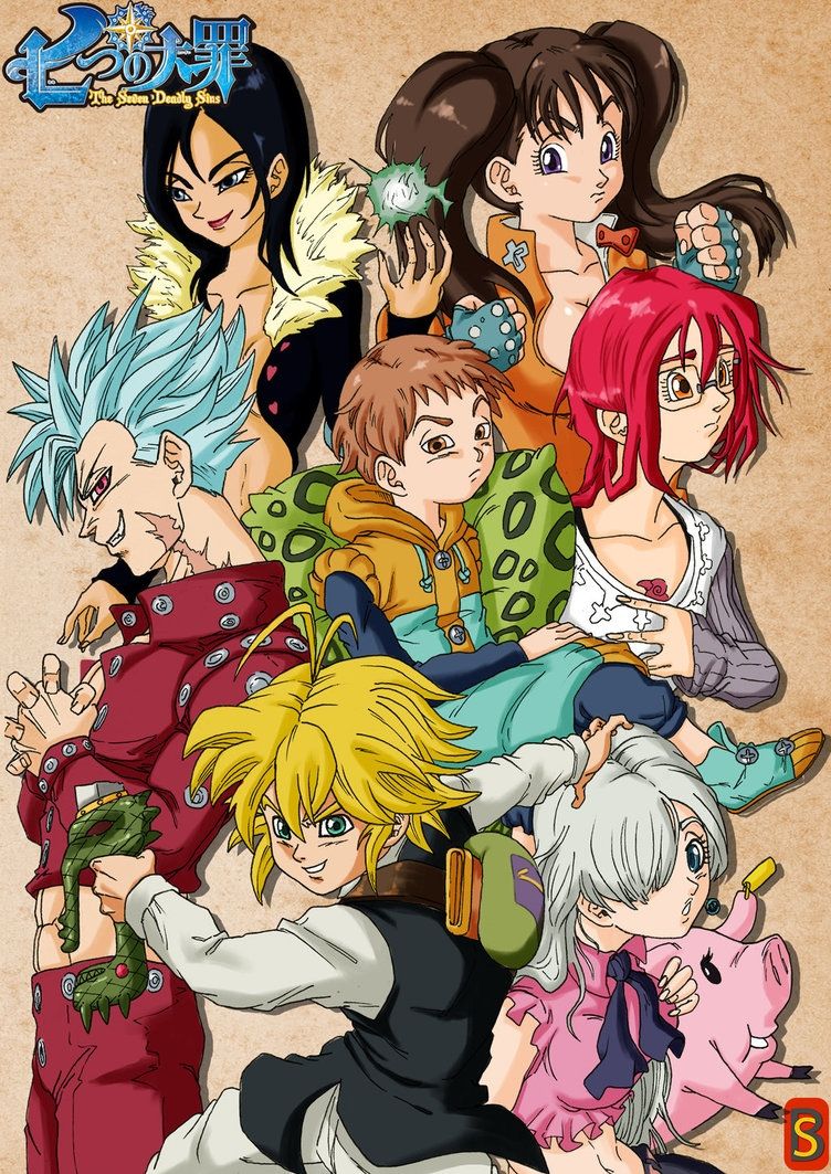 Seven Deadly Sins personaggi anime, 1920x1080 Full HD, PC