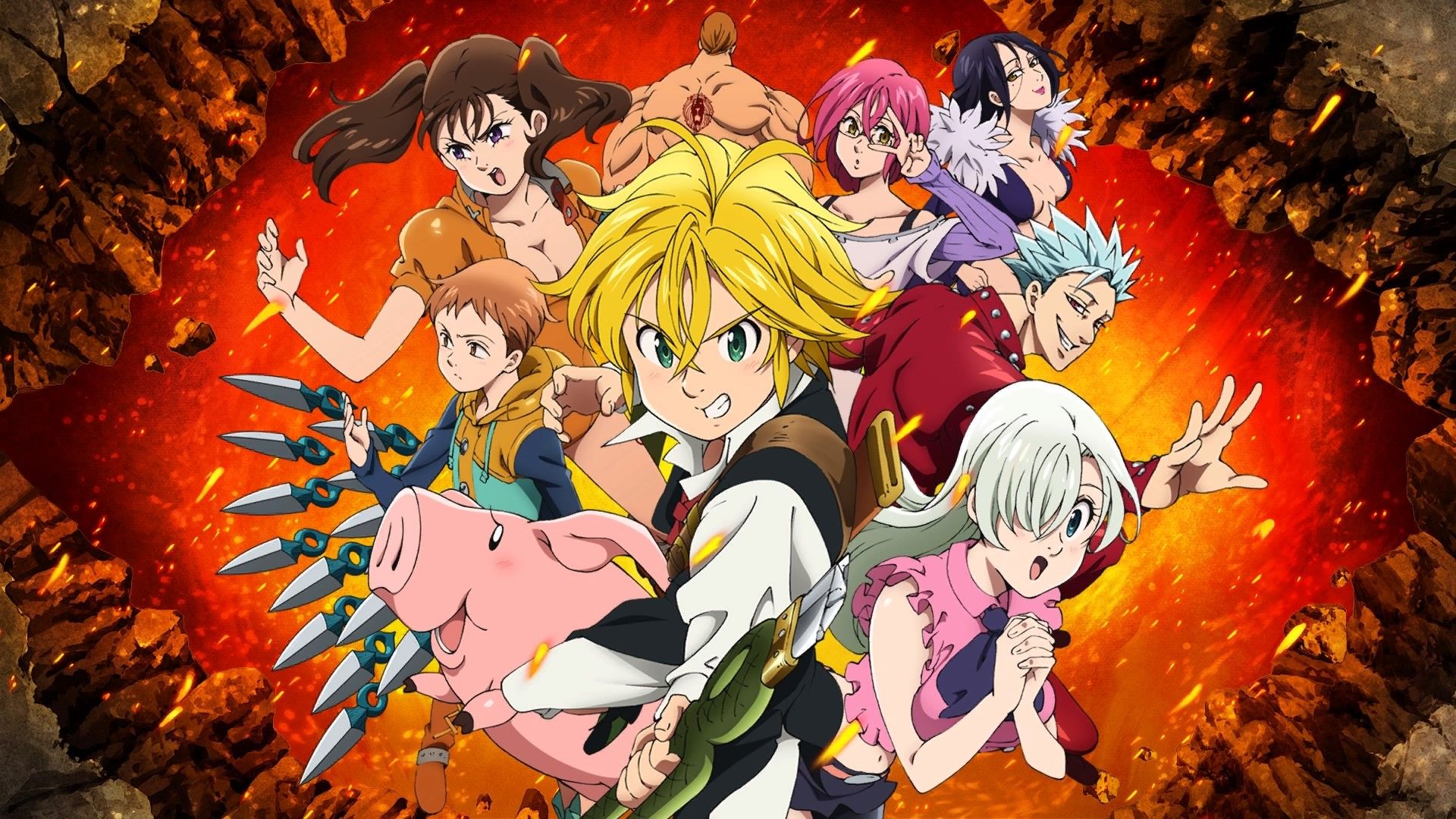The Seven Deadly Sins personaggi anime, 1920x1080 Full HD, Desktop