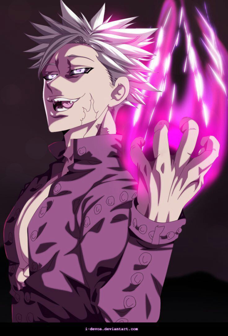 Ban, Seven Deadly Sins, energia viola, 736x1086 Verticale, Mobile