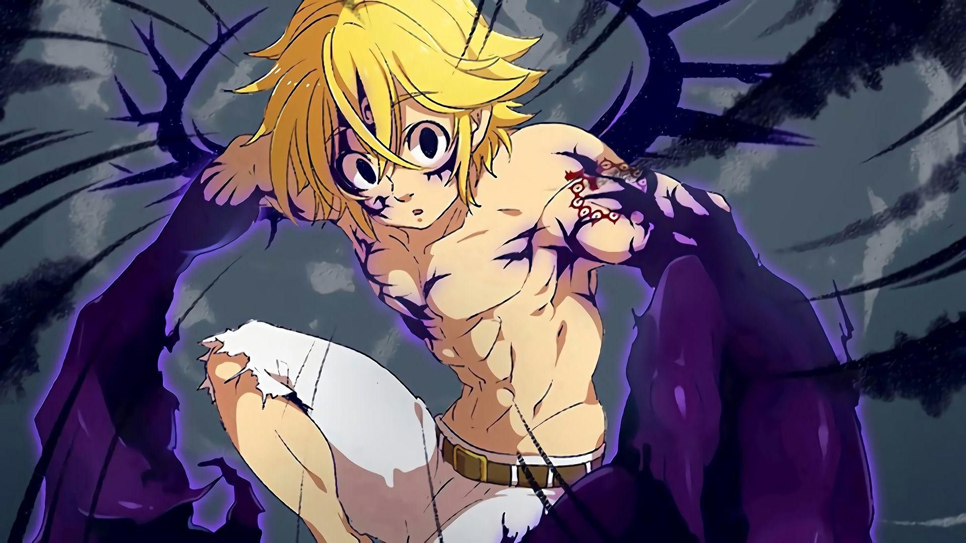 Seven Deadly Sins Meliodas demone, 3840x2160 UHD, PC 4K