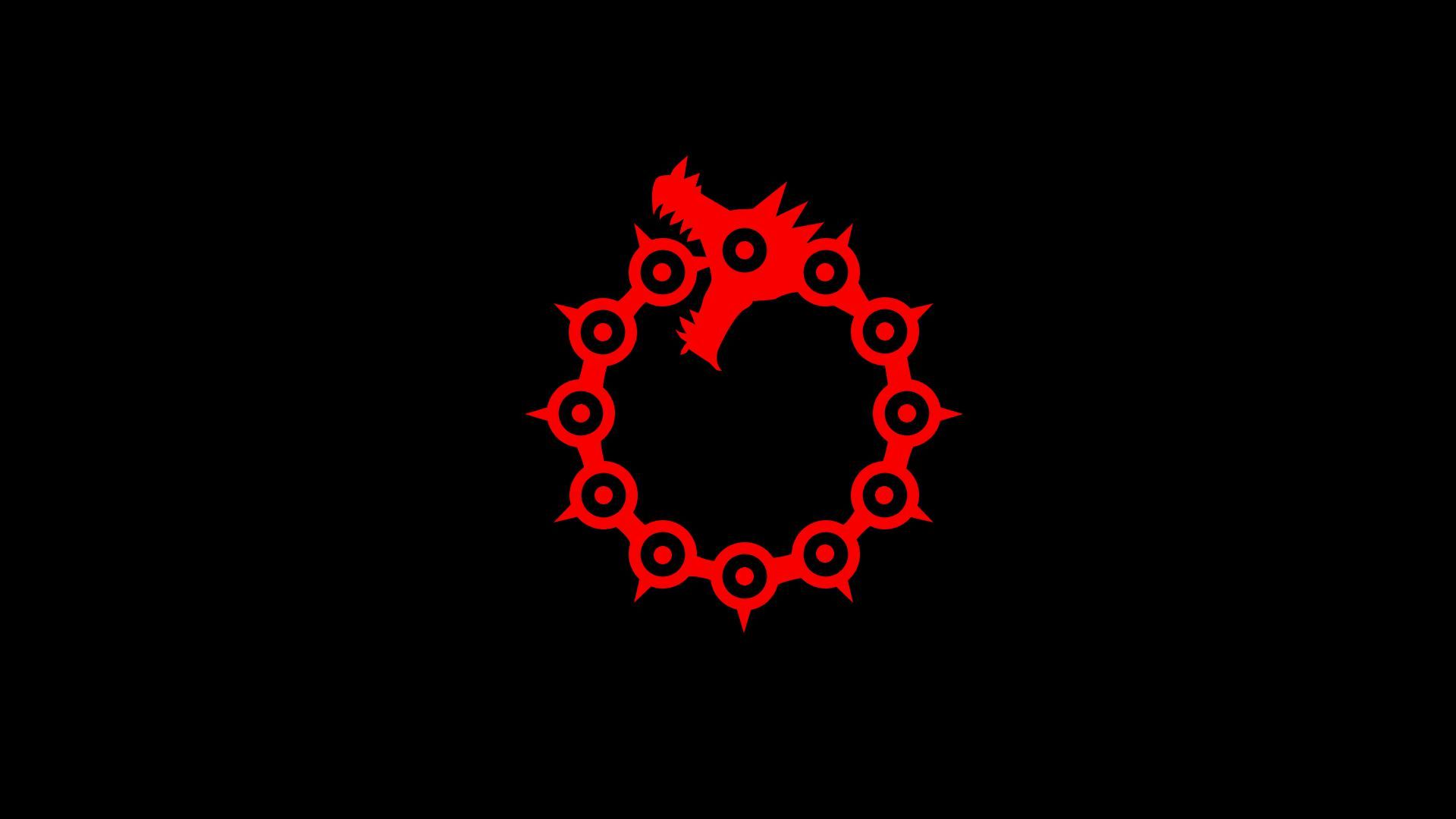 Emblema drago rosso Seven Deadly Sins, 1920x1080 Full HD, Laptop