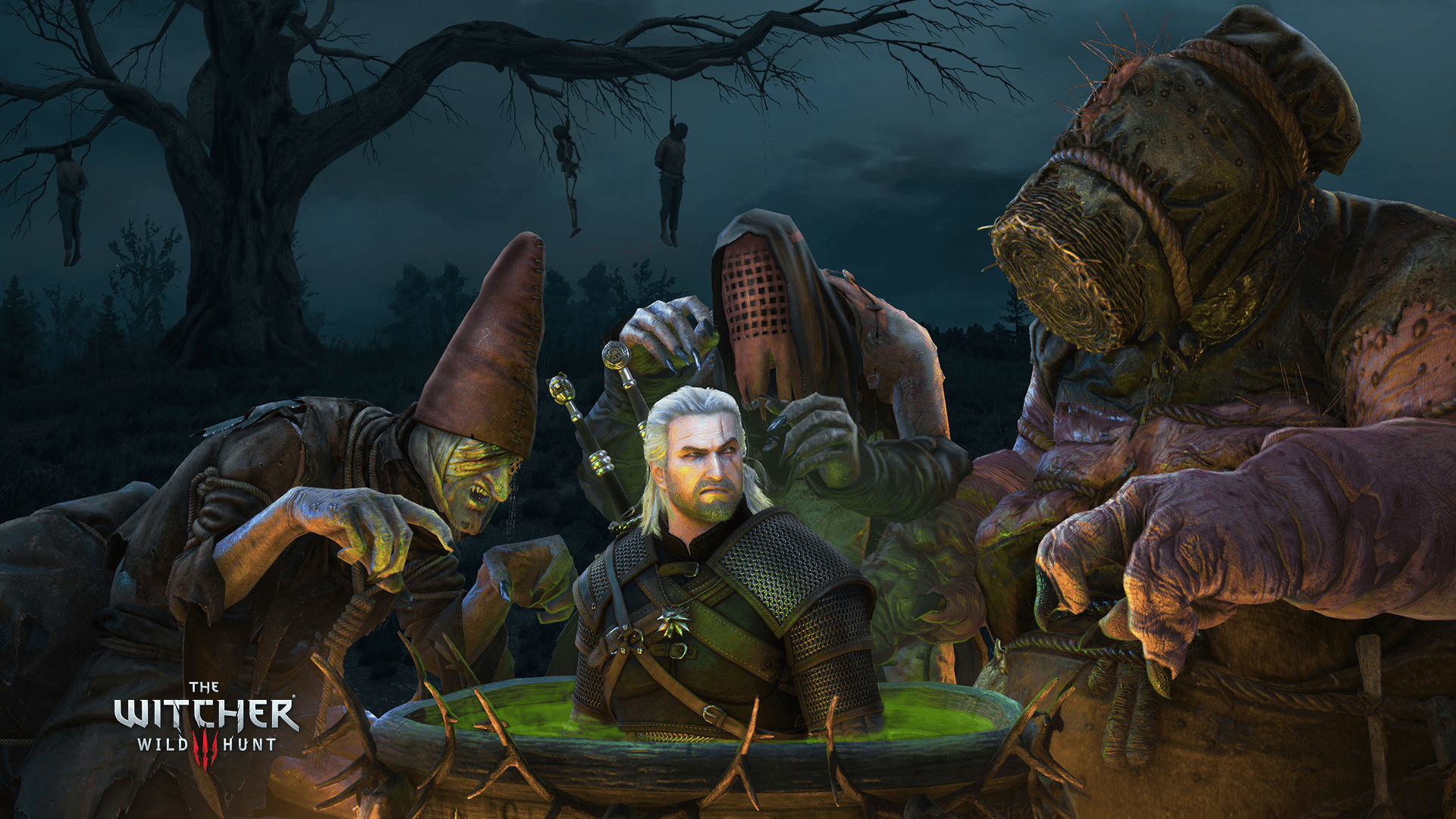 Geralt tra streghe The Witcher, 1920x1080 1080p, Desktop