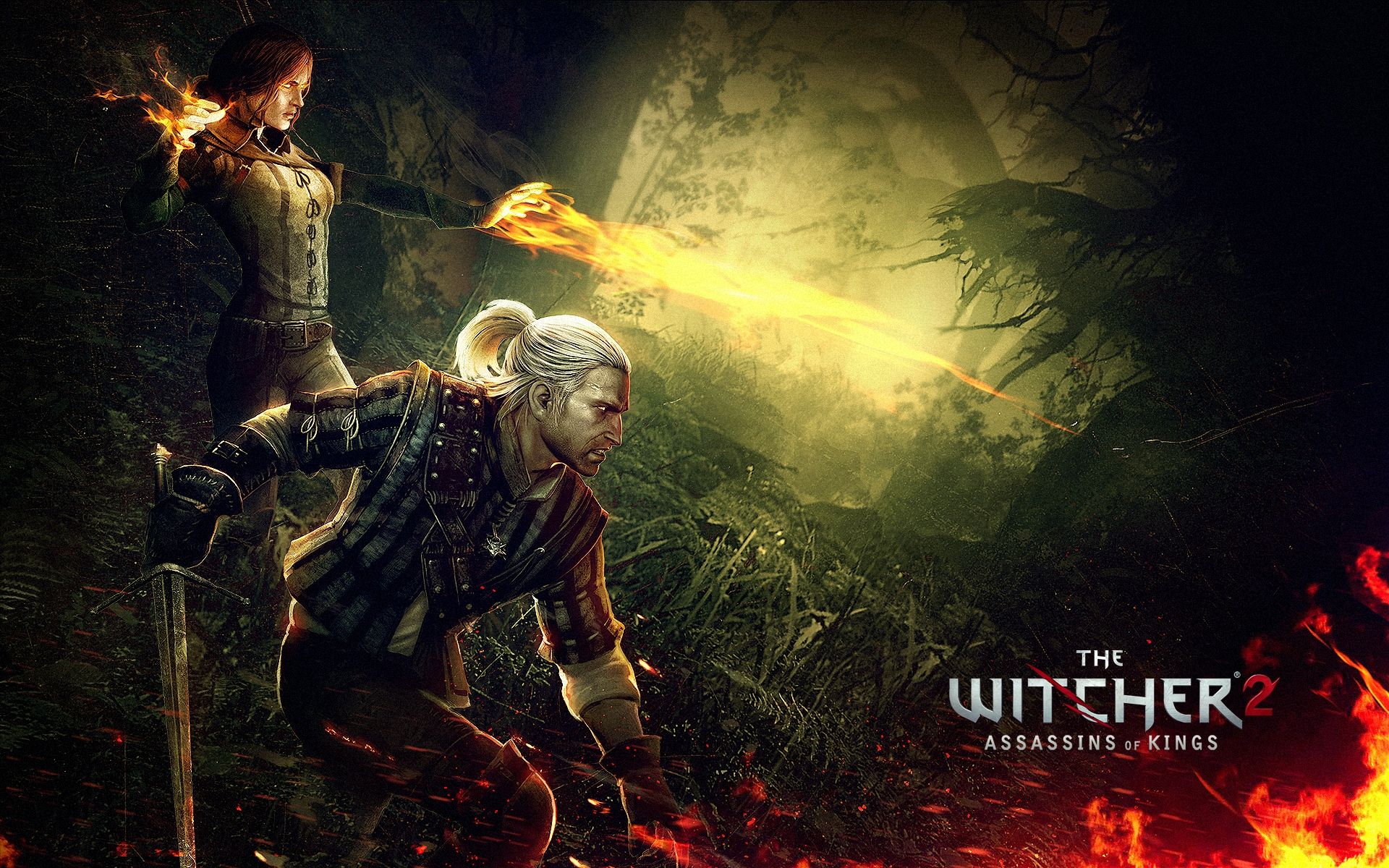 Geralt e Triss The Witcher 2, 1920x1200 Full HD+, PC Desktop
