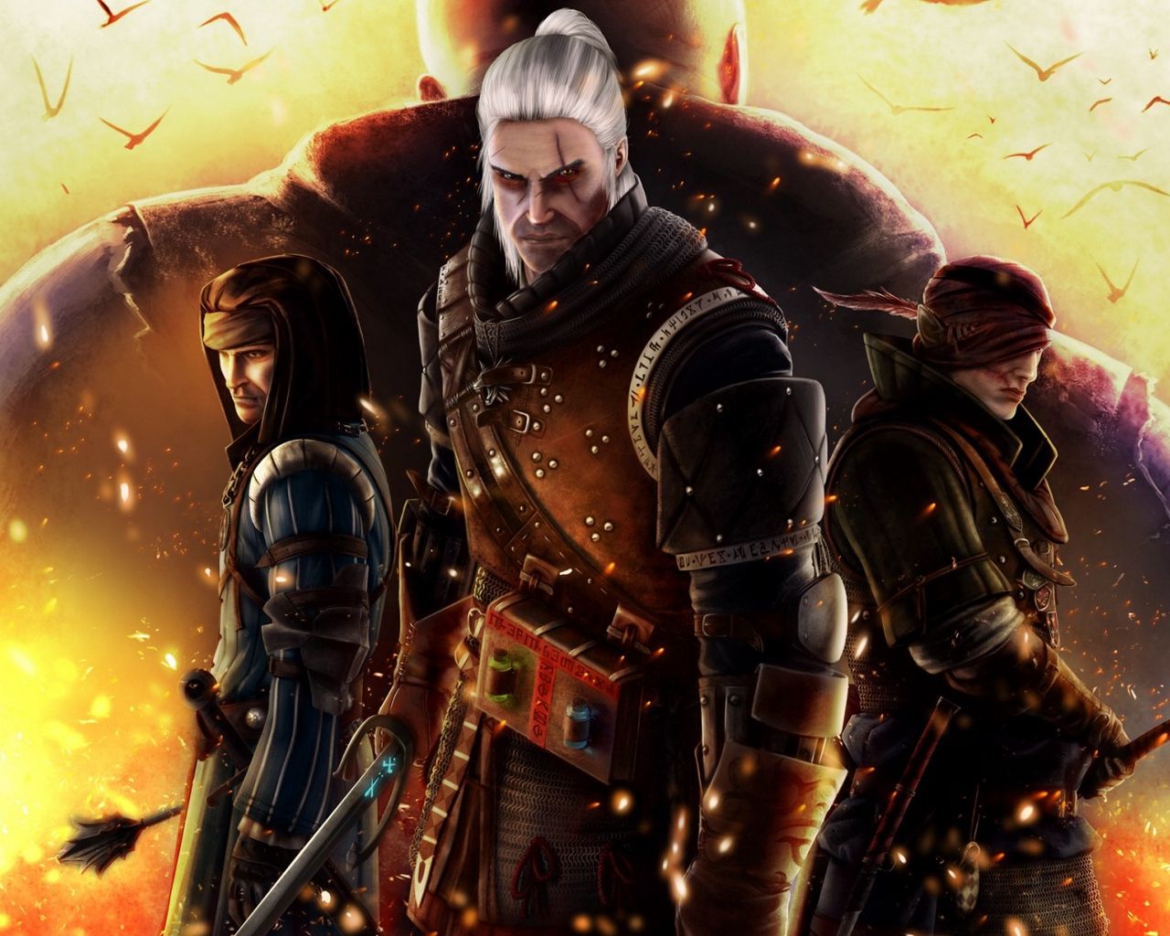 The Witcher 2 personaggi, 1280x1024 HD, Desktop