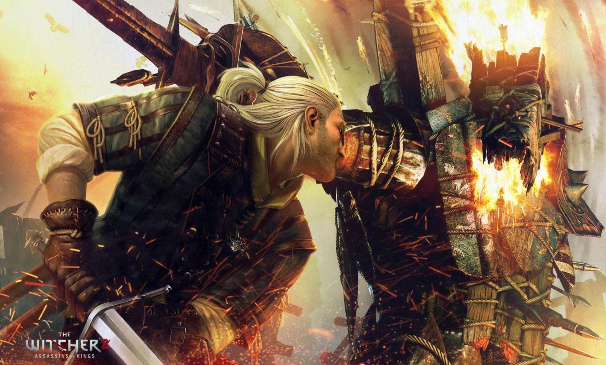 Geralt combattimento The Witcher 2, 1930x1164 Full HD, PC Desktop