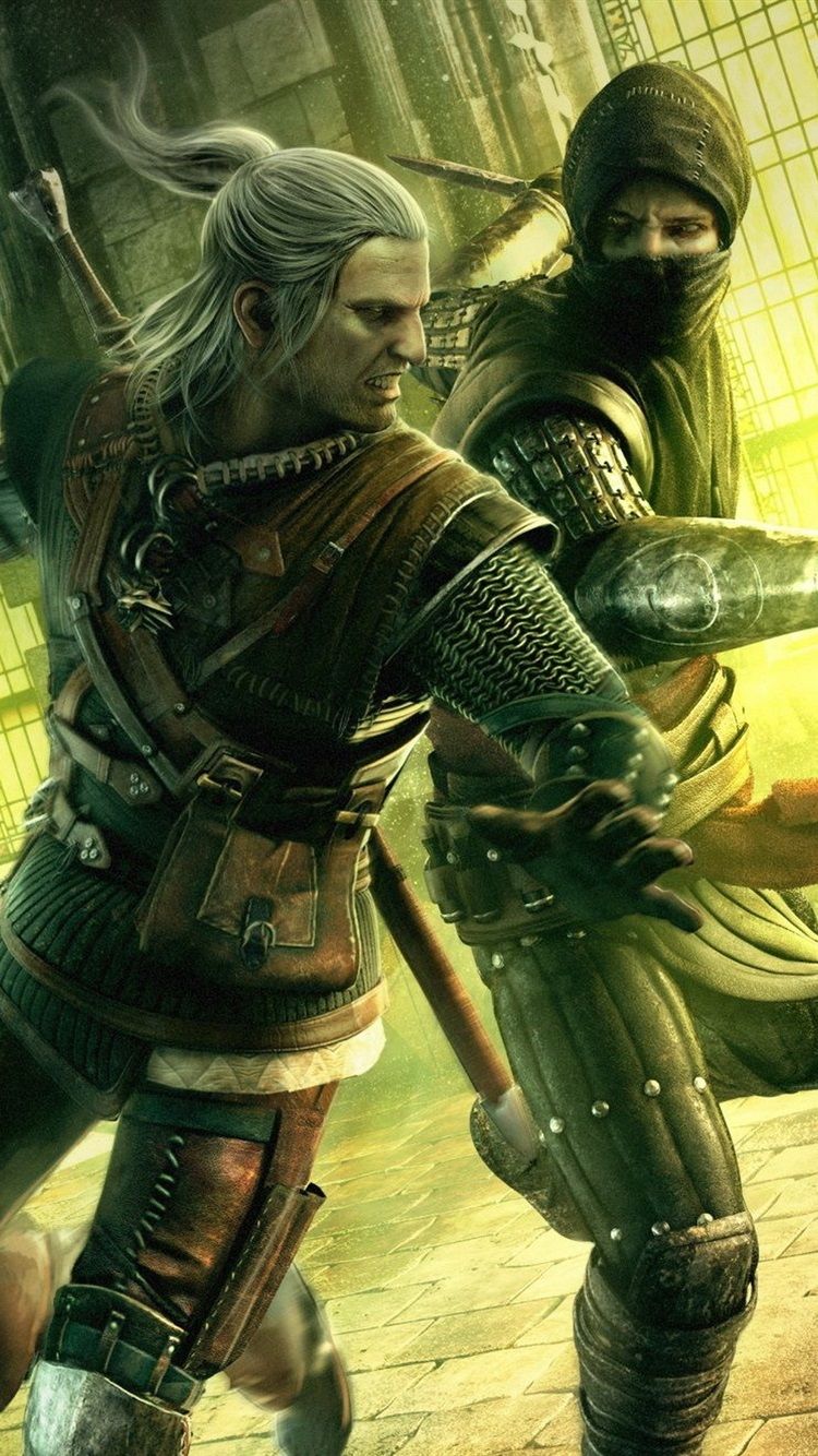 Geralt of Rivia combattimento, 750x1334 Verticale, Mobile