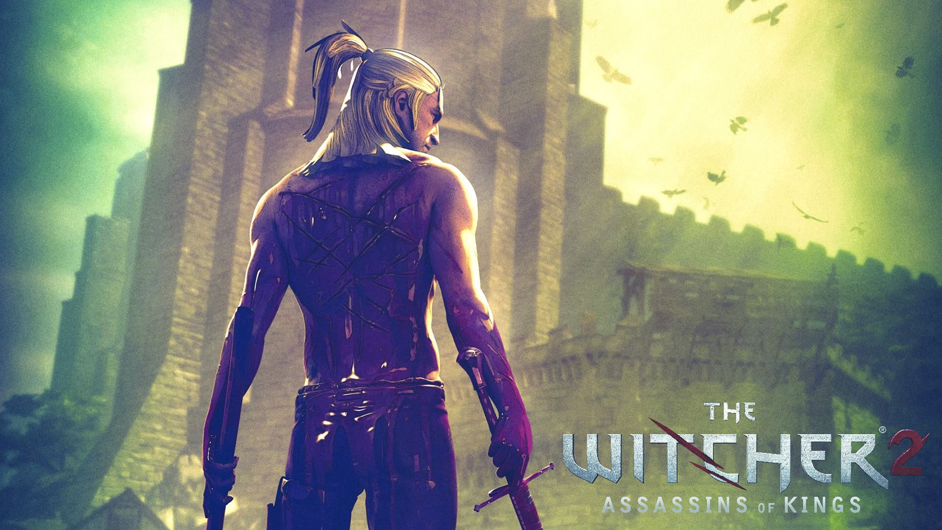 The Witcher 2 guerriero castello, 1920x1080 Full HD 1080p, PC