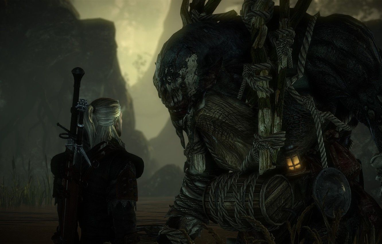Geralt e mostro The Witcher, 1332x850 720p, MacBook Air