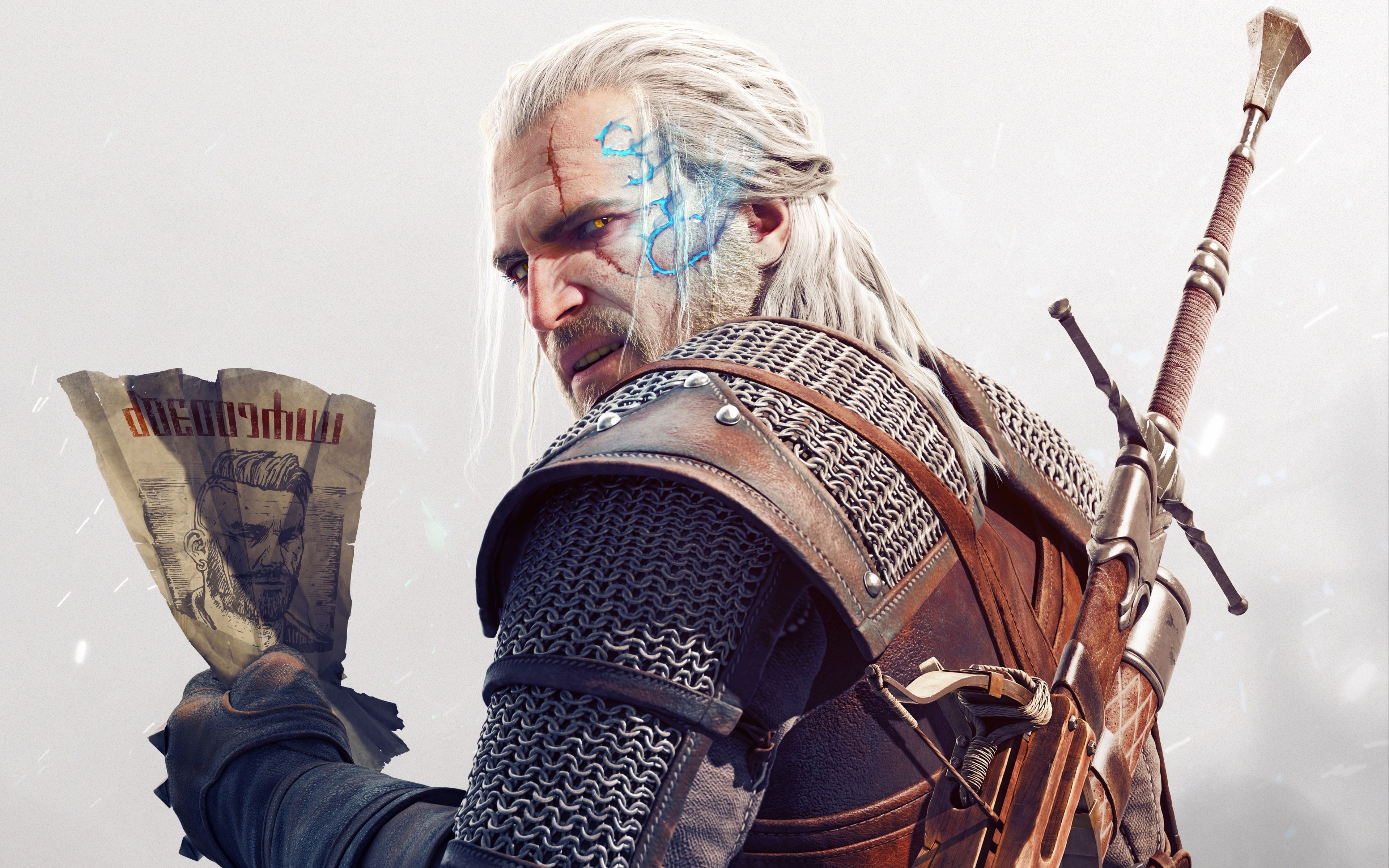 Geralt di Rivia, The Witcher 3, CD Projekt Red, 3840x2400 UHD, Monitor Gaming