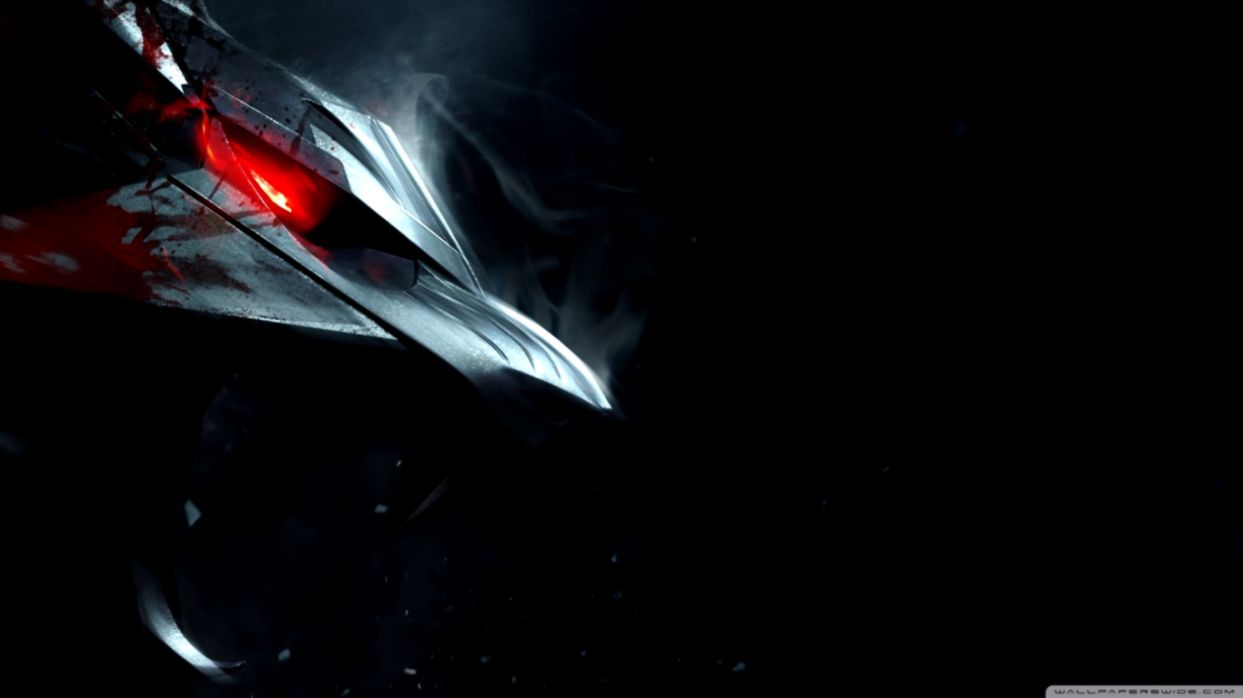 Simbolo lupo Witcher su nero, 1243x698 HD, PC Desktop