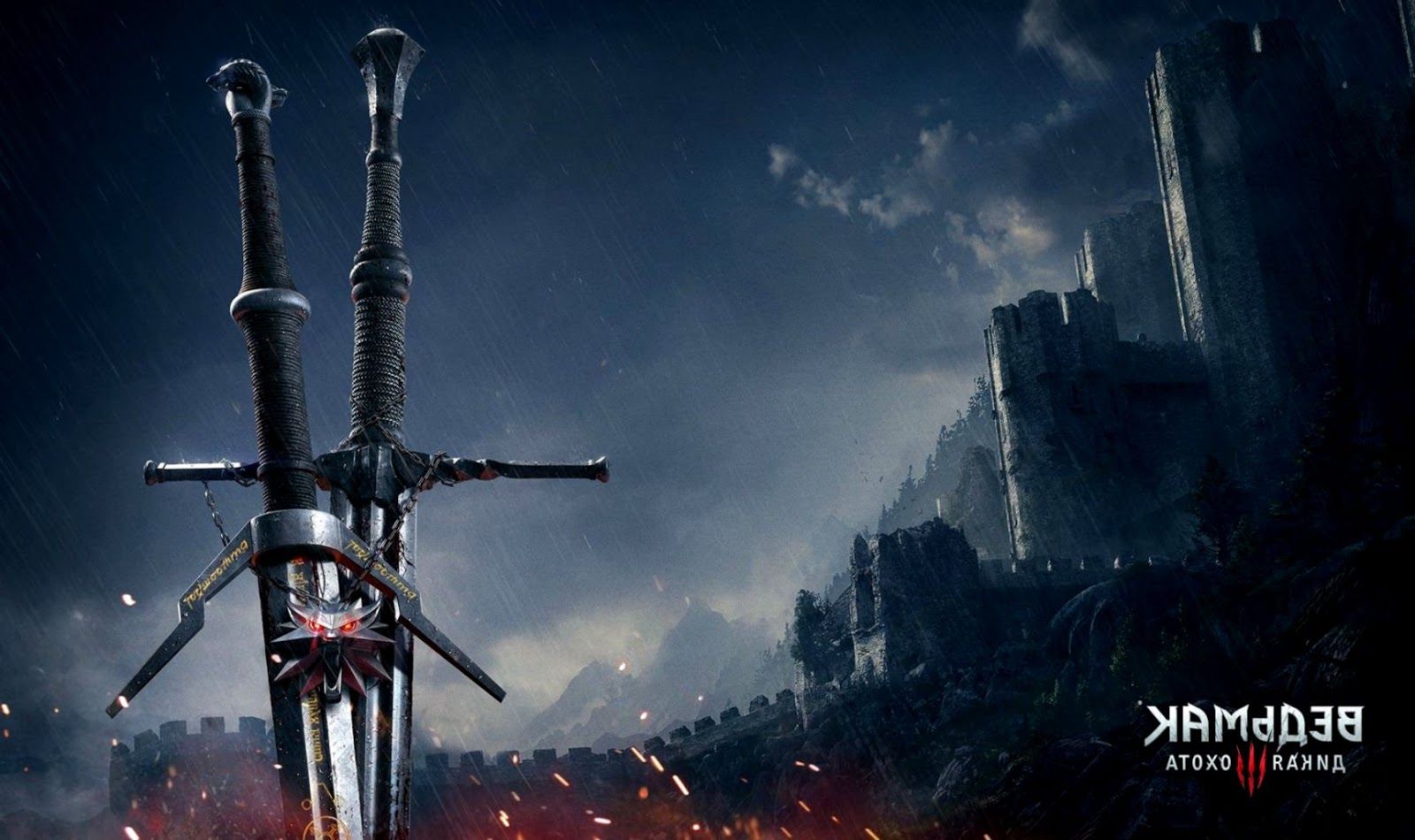 Spade Geralt, The Witcher 3, 1600x950 900p, Desktop