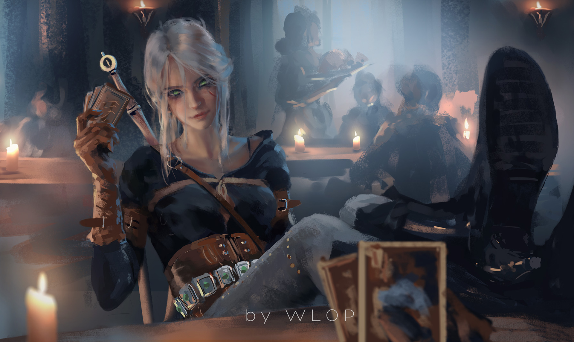 Ciri Witcher 3 fanart, 1920x1143 1080p, PC