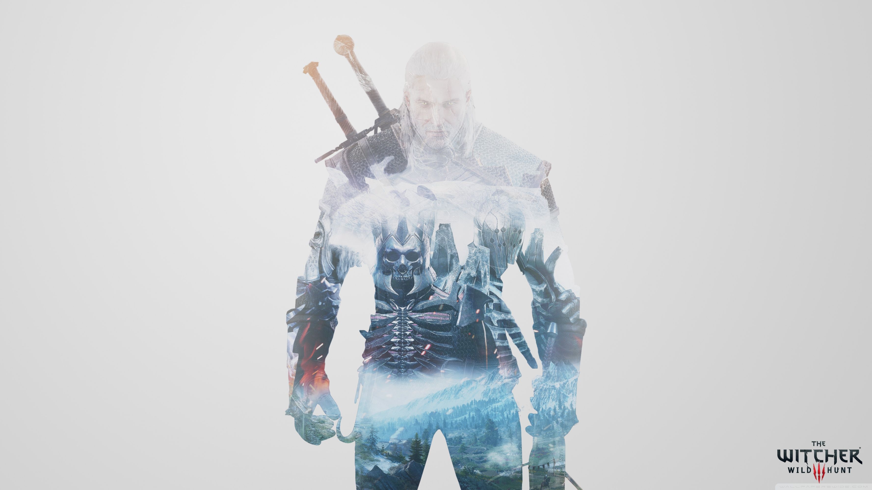 Geralt di Rivia, The Witcher 3, 3554x1999 2K, Monitor Gaming