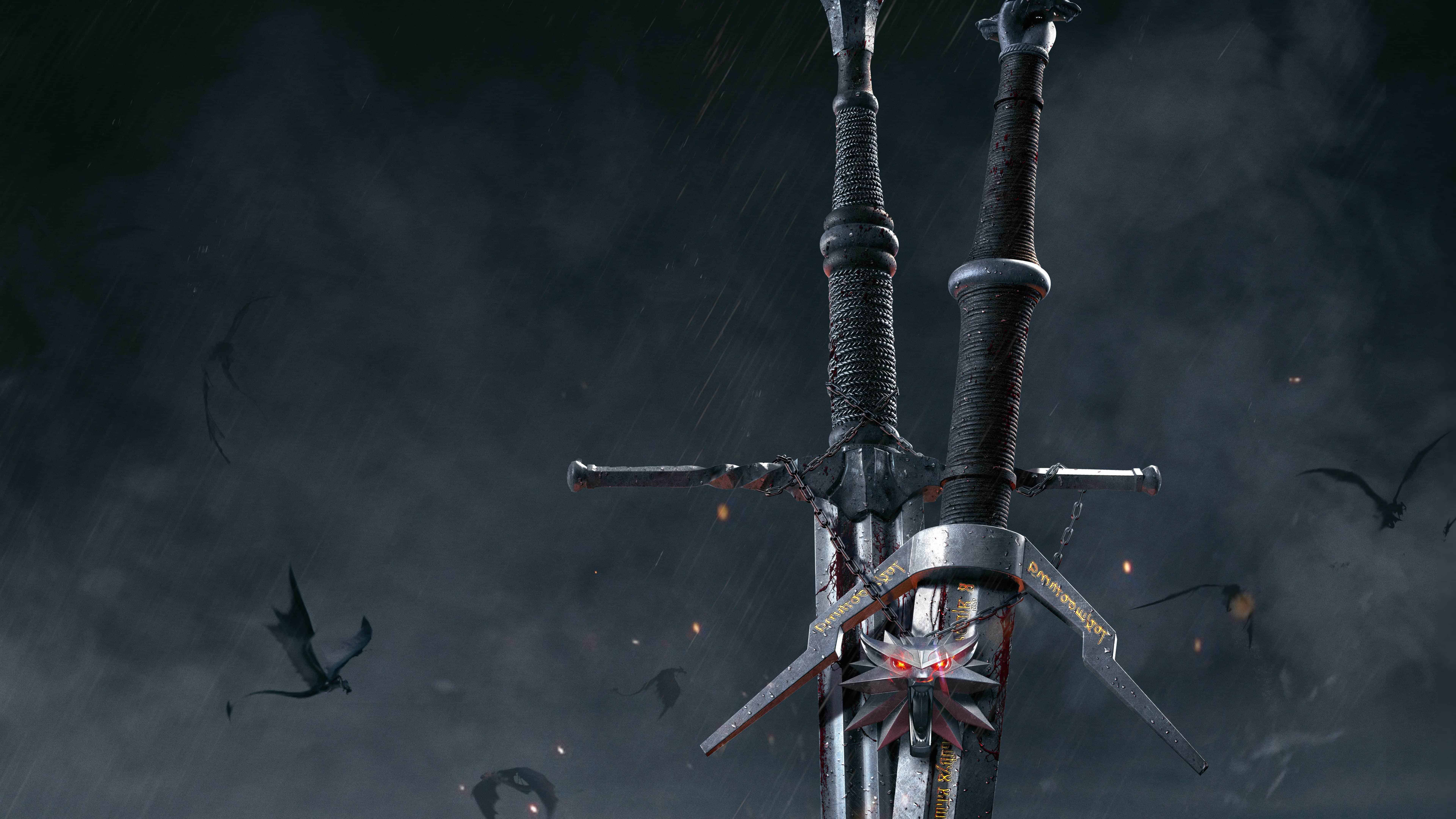 Spade incrociate The Witcher, 7680x4320 4K, Smart TV 4K