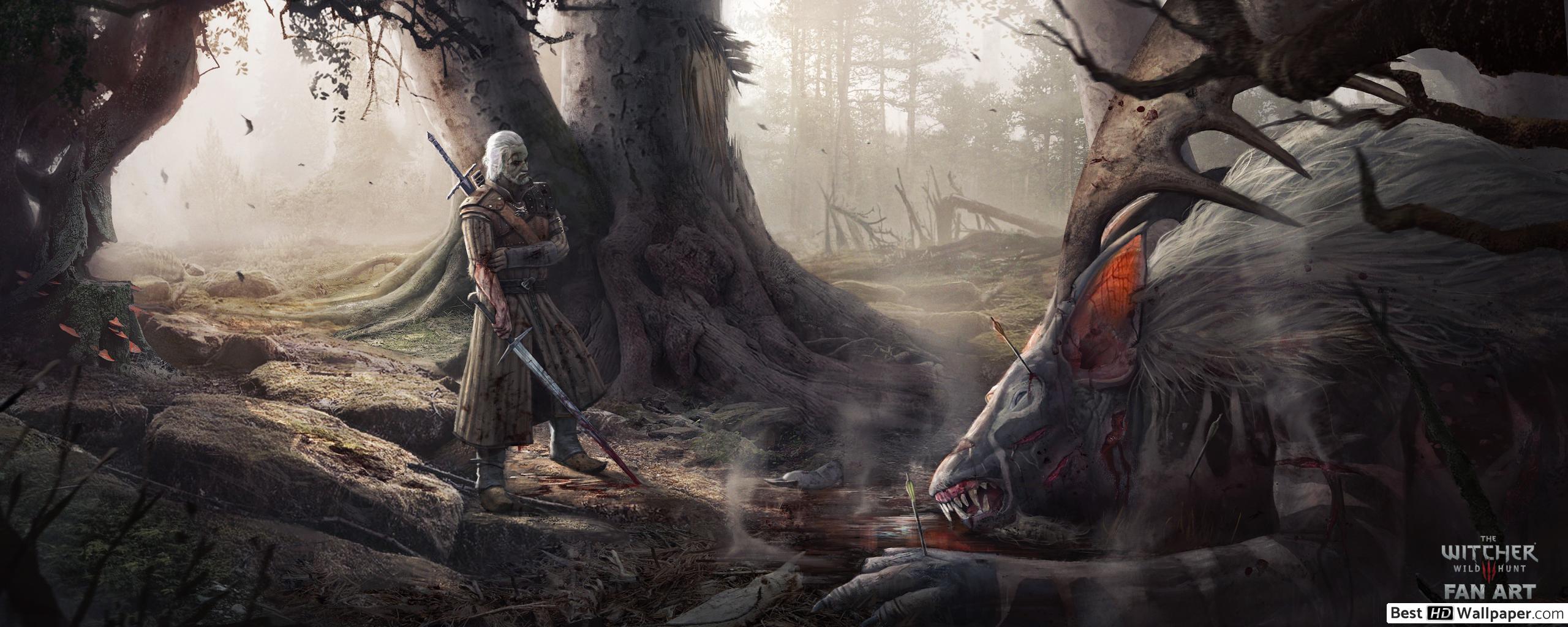 Cavalieri Wild Hunt Witcher 3, 3200x900 21:9, Monitor Gaming