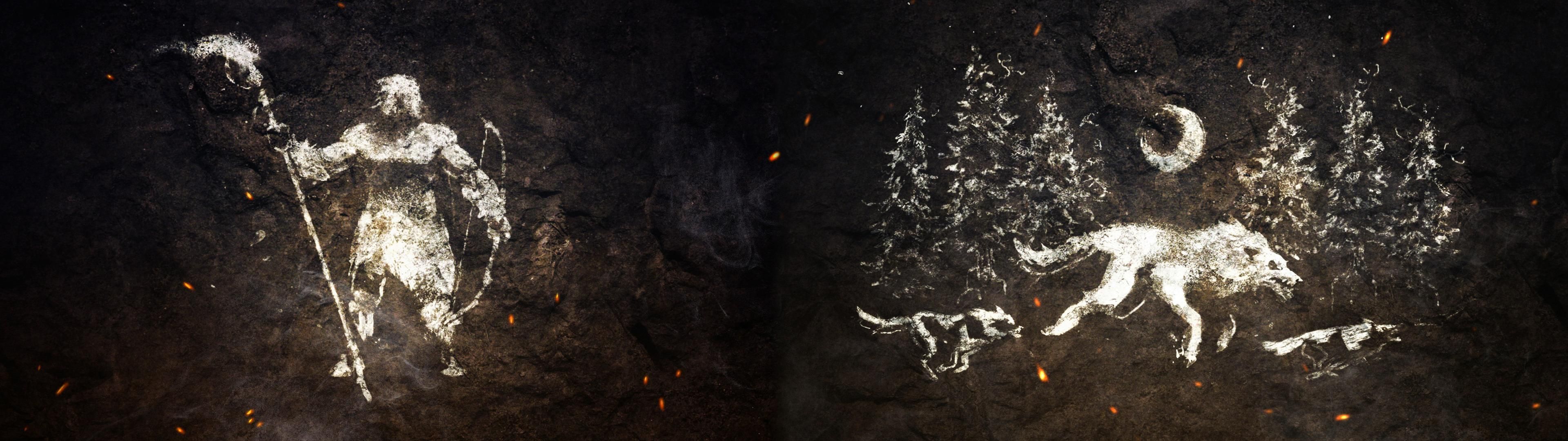Simbolo lupo The Witcher, 3840x2160 4K, Desktop 4K