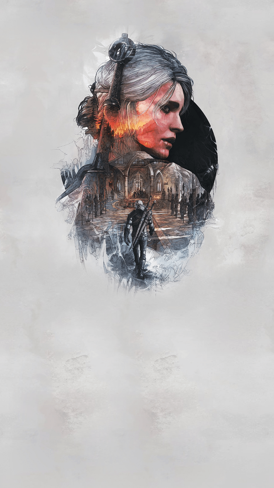 Ciri ritratto Witcher 3, Cirilla, 1080x1920 Verticale, OnePlus