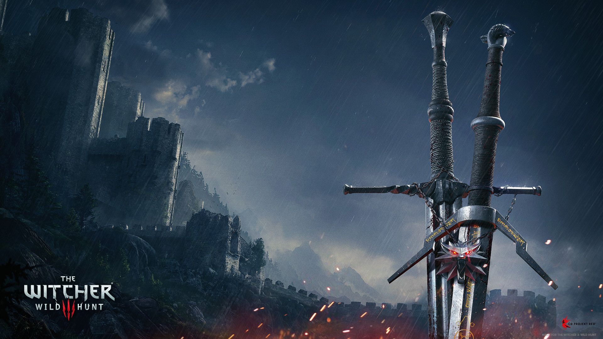The Witcher 3 spade incrociate, 1920x1080 1080p, Desktop