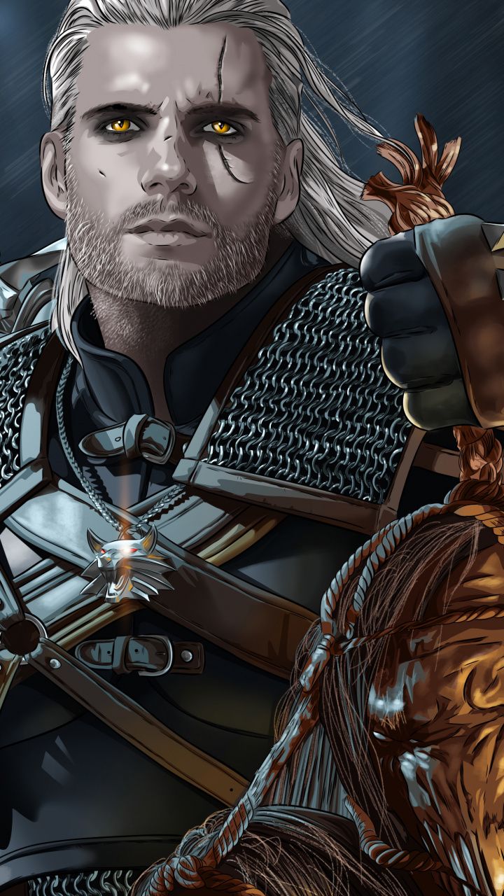 Geralt di Rivia, The Witcher, 720x1280 Full HD Verticale, Google Pixel