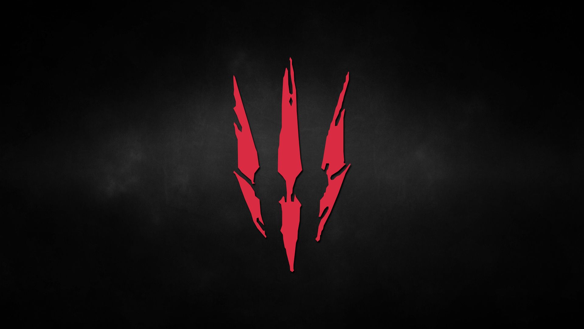 Logo lupo The Witcher rosso, CD Projekt RED, 1920x1080 1080p, Desktop