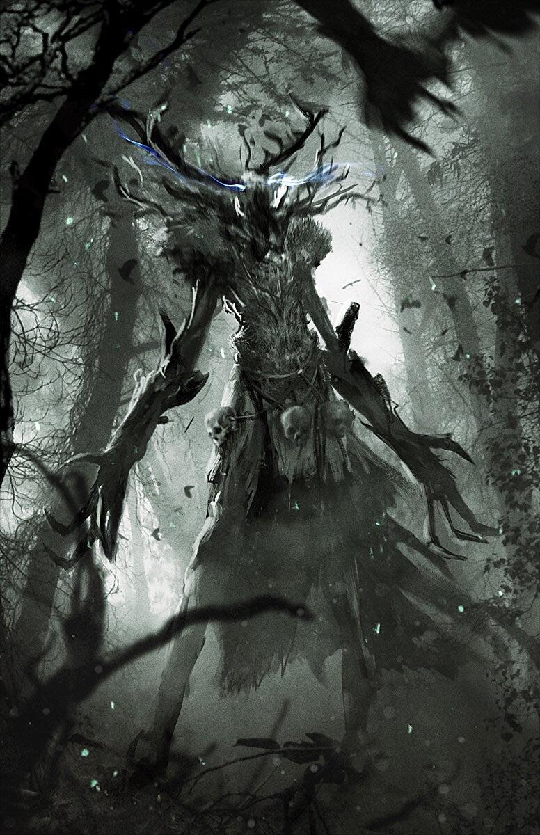 Leshen Witcher 3 foresta, 776x1200 Verticale, OnePlus