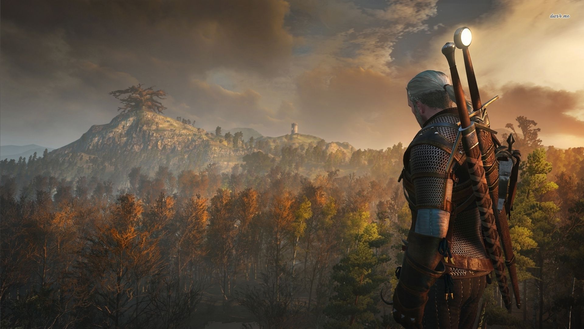 Geralt di Rivia paesaggio, 1920x1080 Full HD 1080p, PC Desktop