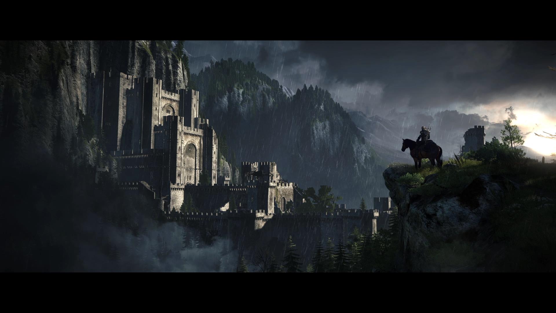 Cavaliere castello The Witcher, 1920x1080 1080p, Desktop
