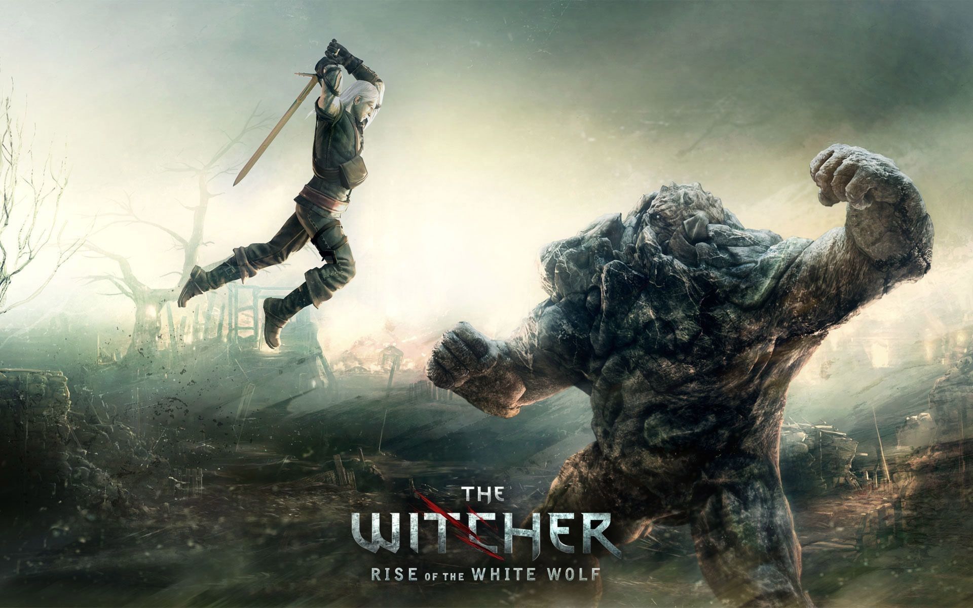 Geralt combatte mostro Witcher, 1920x1200 Full HD+, Desktop