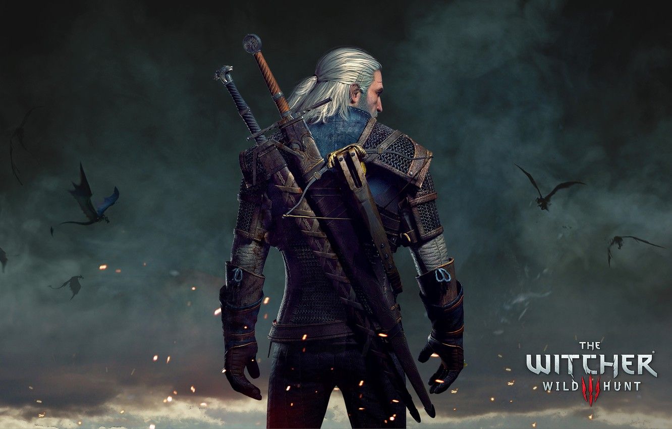 Geralt di Rivia, The Witcher 3, 1332x850 HD, HP Laptop