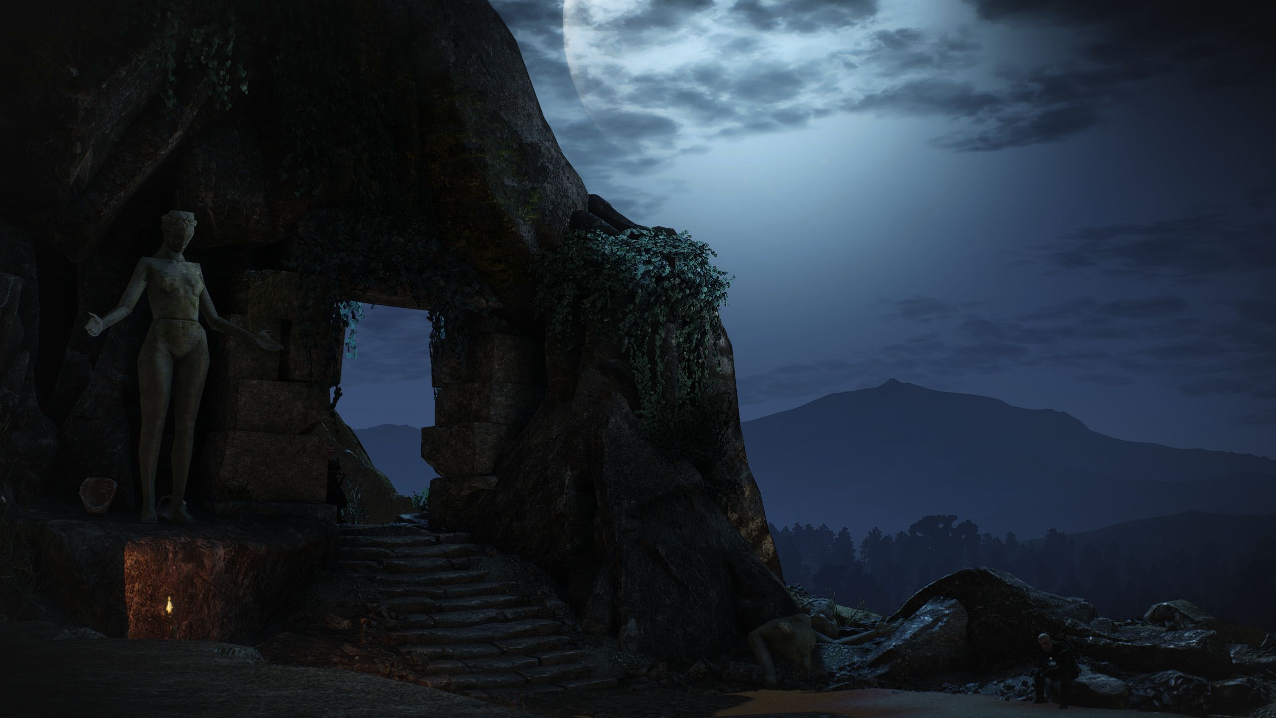 Rovine notturne The Witcher 3, 2560x1440 1440p, Desktop