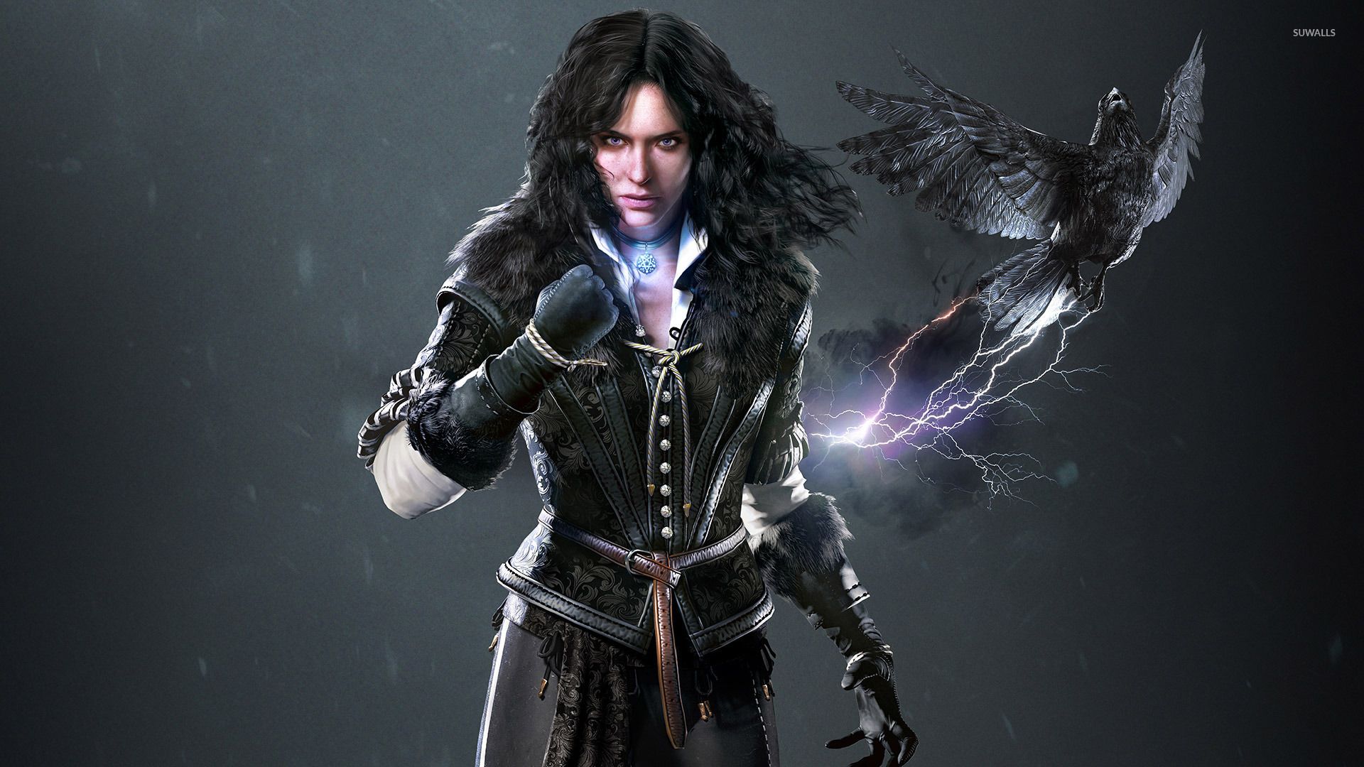 Yennefer The Witcher magia, 1920x1080 Full HD, Laptop