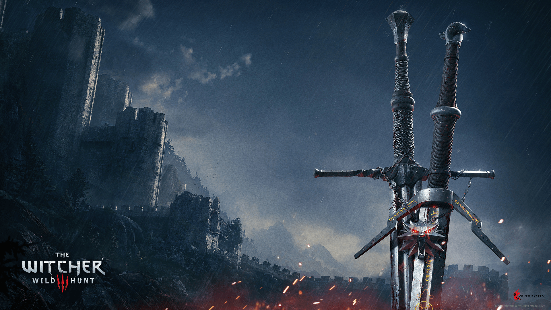 Spade Geralt The Witcher, Geralt di Rivia, 1920x1080 Full HD, PC