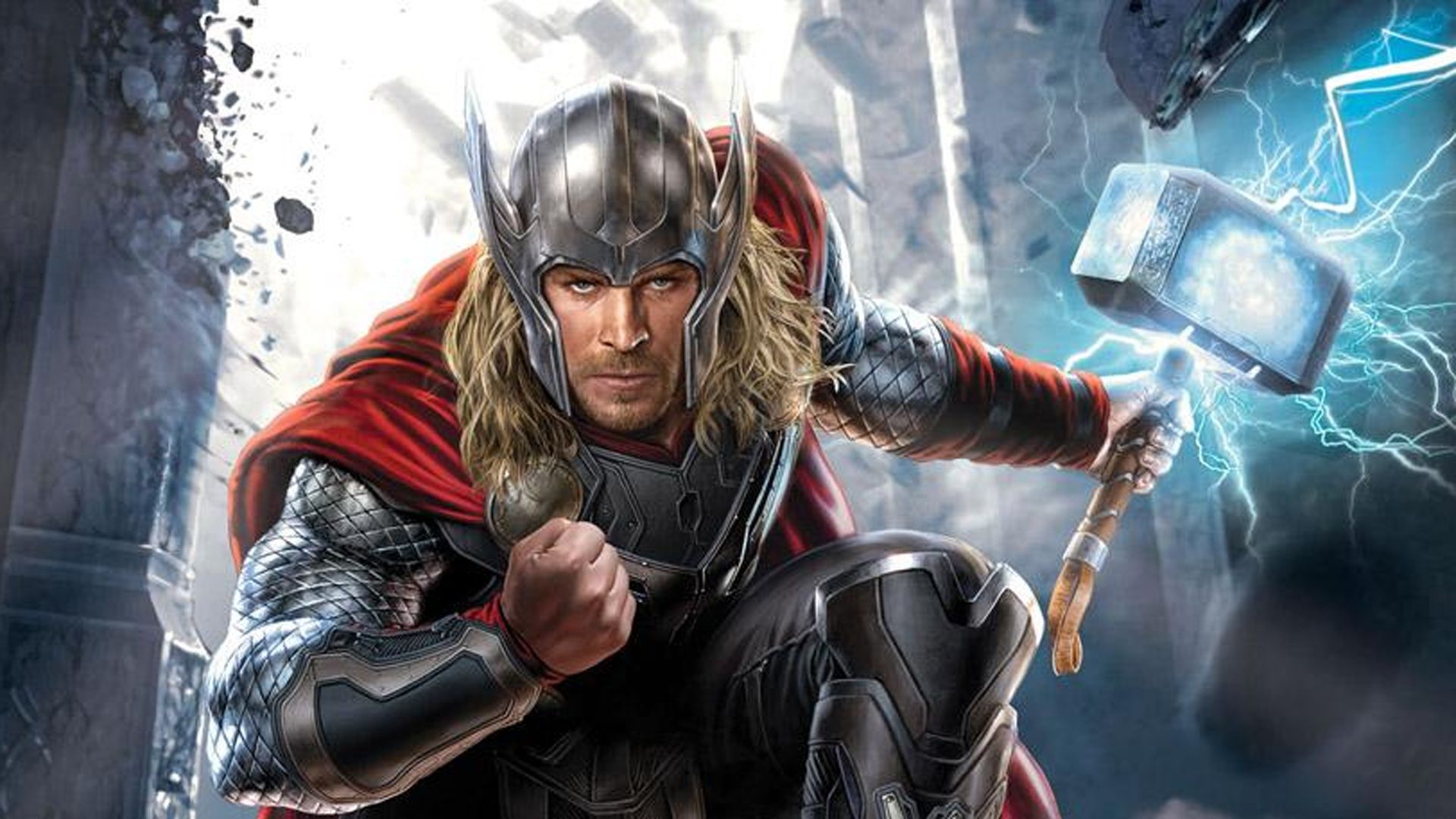 Thor con martello Mjolnir, 1920x1080 Full HD 1080p, PC Desktop
