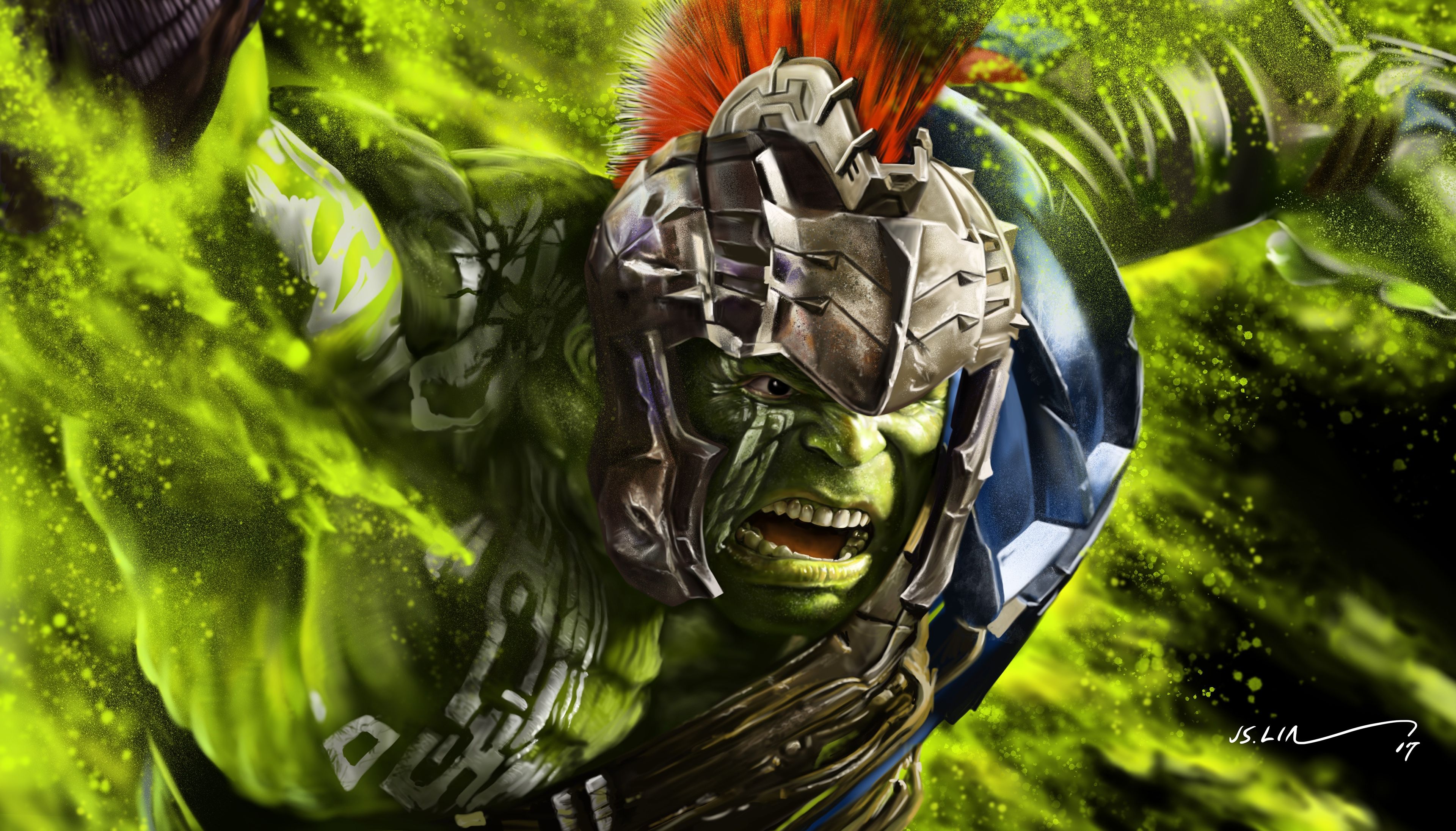 Hulk Thor Ragnarok gladiatore, 3840x2194 UHD, Monitor Gaming