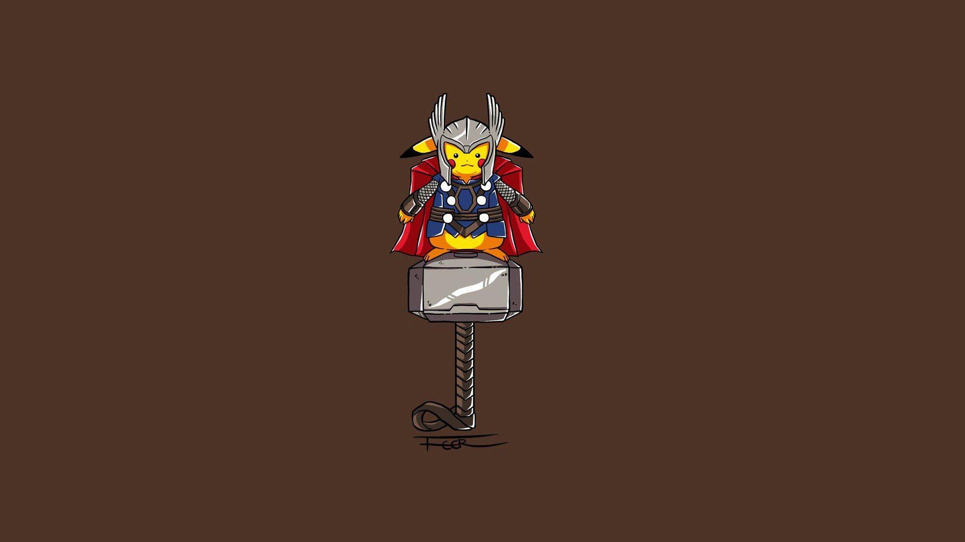 Pikachu vestito da Thor, Pokémon, 1920x1080 Full HD 1080p, Desktop