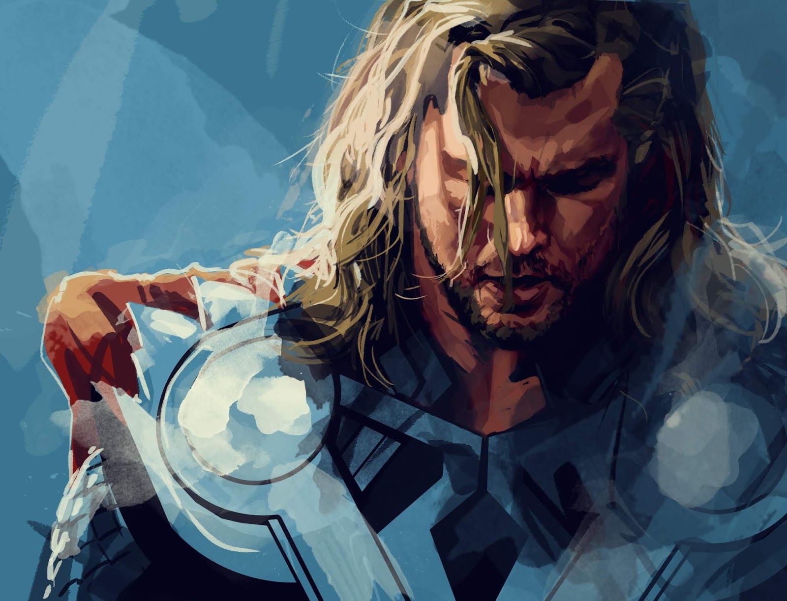 Thor illustrazione digitale, 1600x1223 900p, PC Desktop