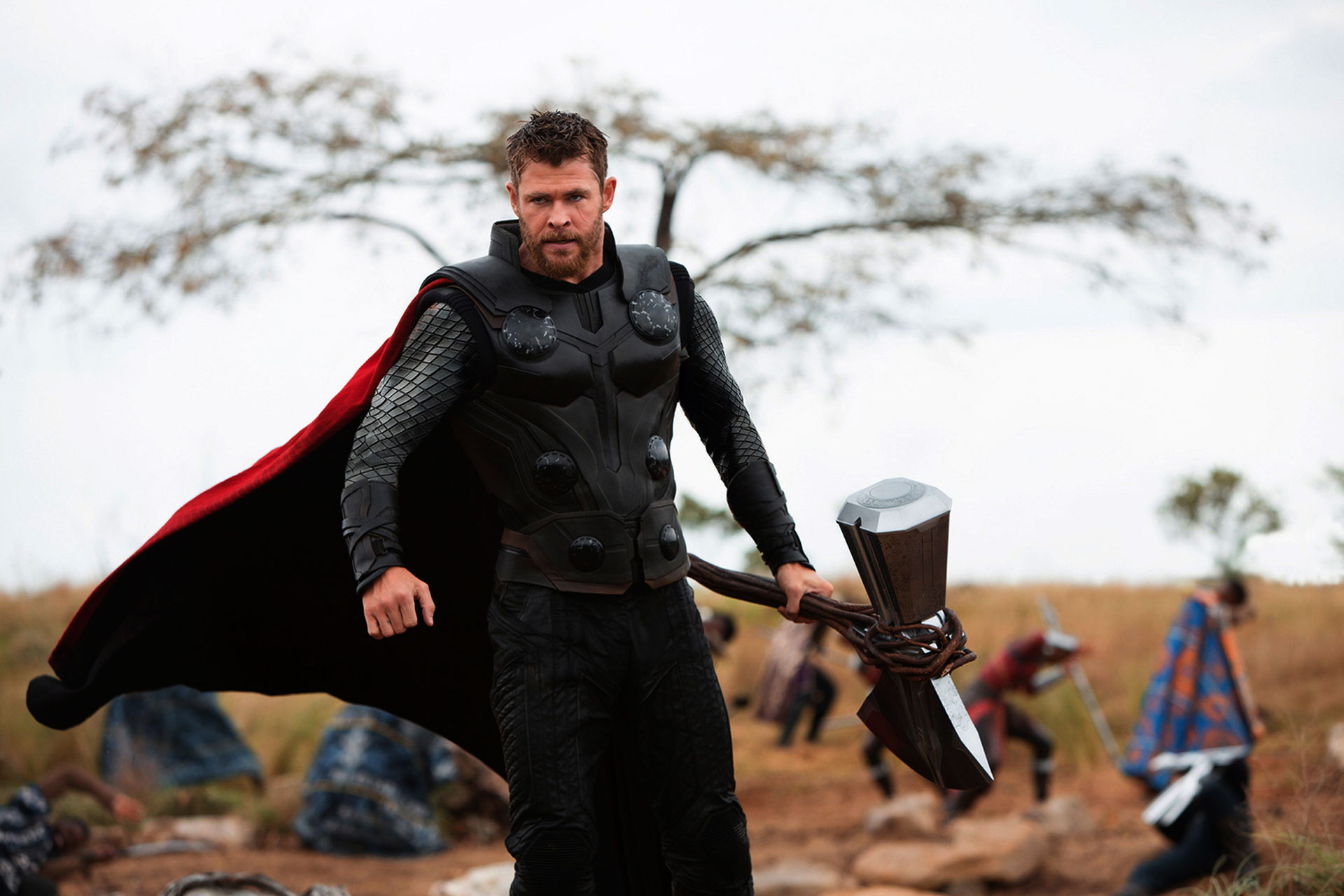 Thor con mantello rosso, 1920x1280 Full HD+ WUXGA, Laptop