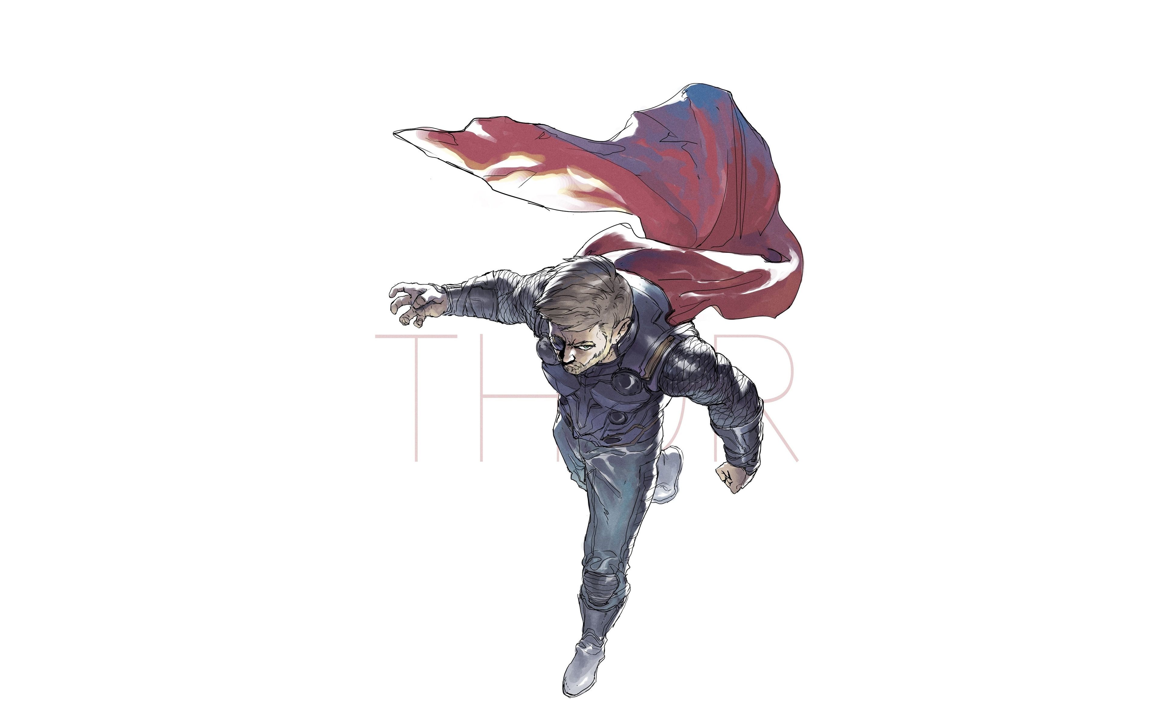 Thor con ascia sfondo scuro, 1920x1080 Full HD 1080p, Desktop