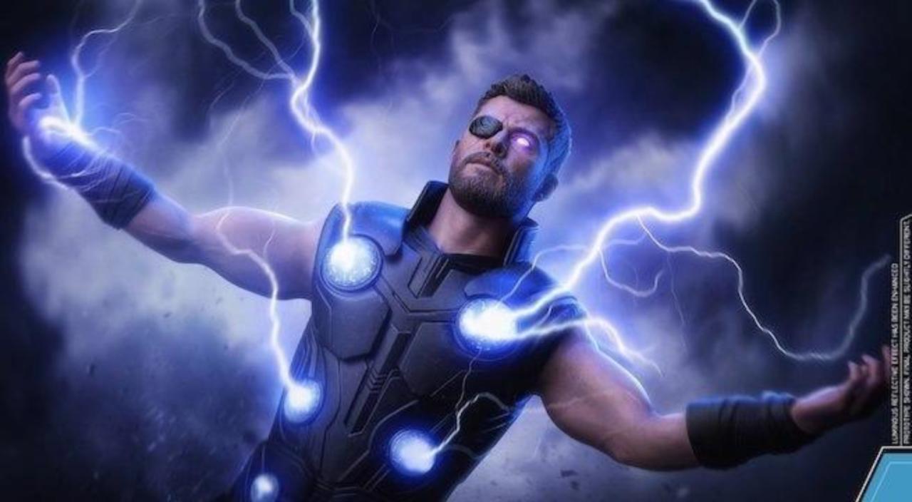 Thor con fulmini blu, 1280x704 HD, PC Desktop