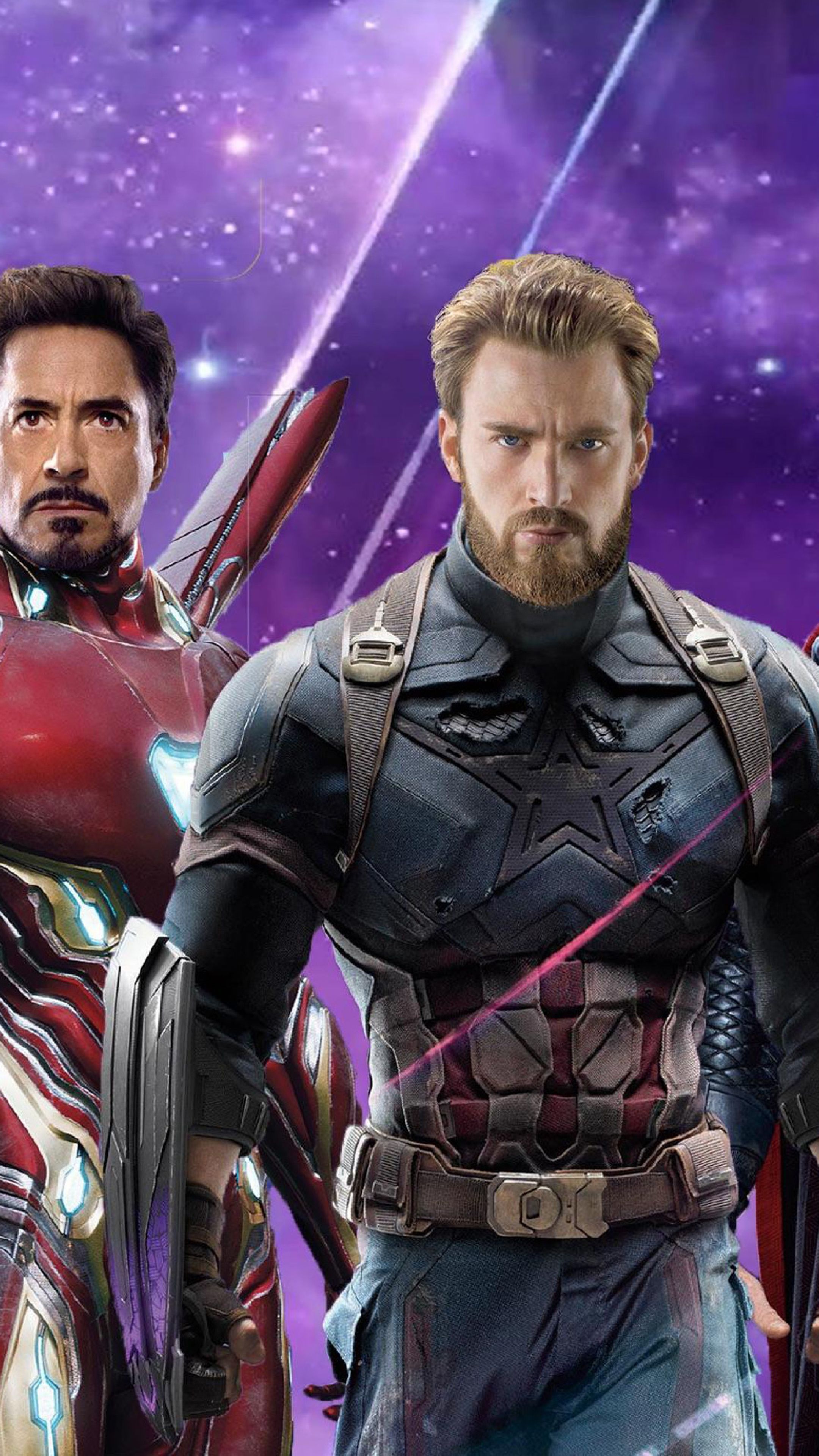 Iron Man e Captain America, Tony Stark, 2160x3840 Full HD Verticale, Smartphone