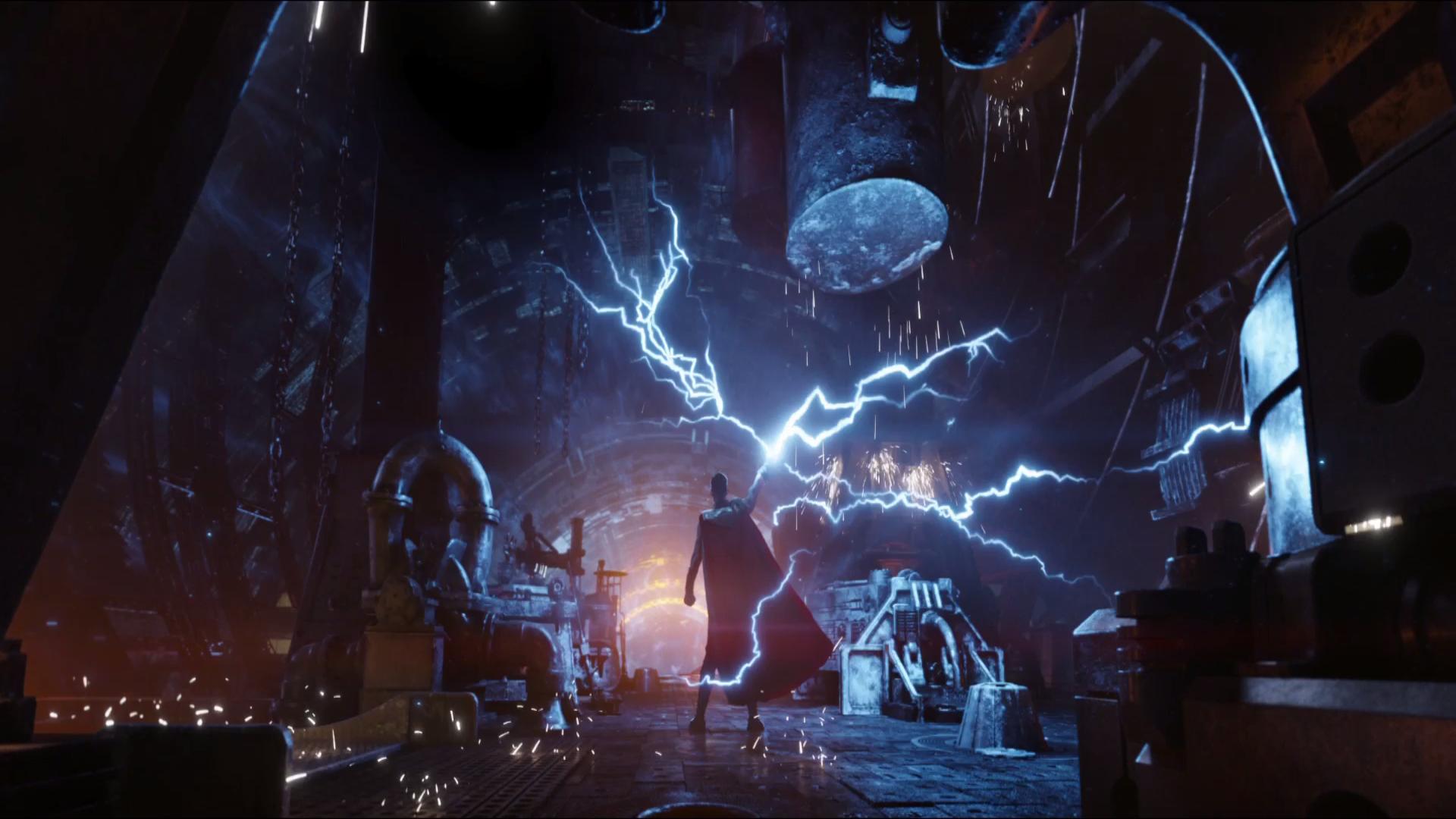 Thor con fulmini blu, 1920x1080 1080p, Desktop