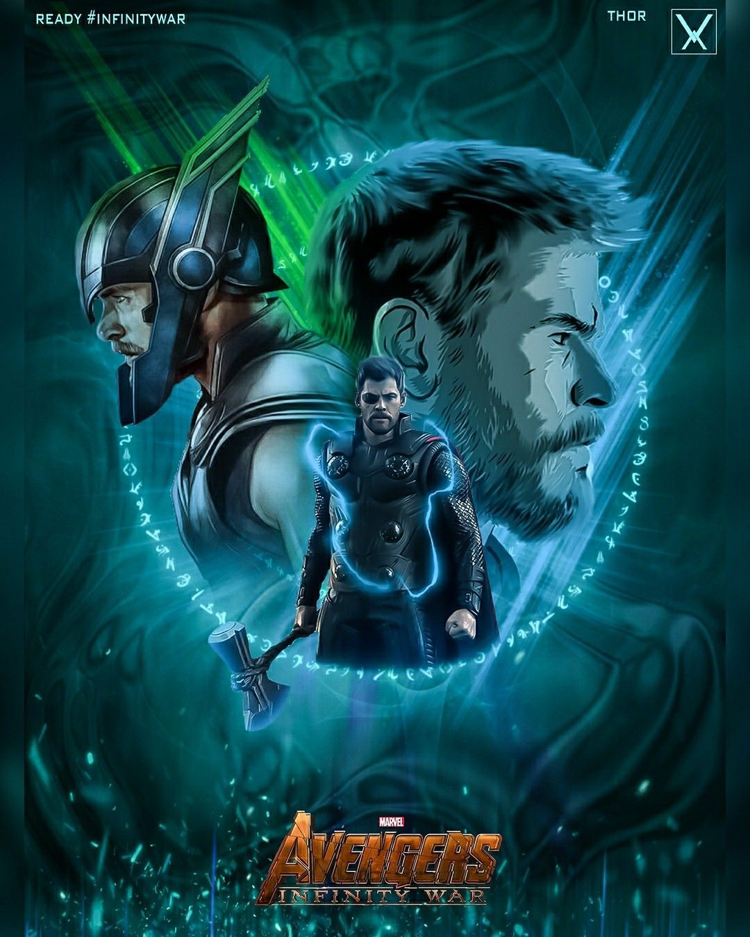 Thor Avengers Infinity War fanart, supereroi, 1080x1350 Full HD Verticale, iPhone