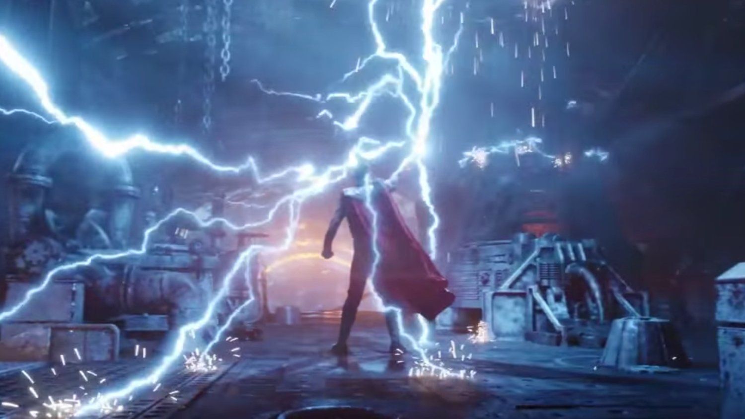 Thor con fulmini blu, 1500x844 HD, Desktop