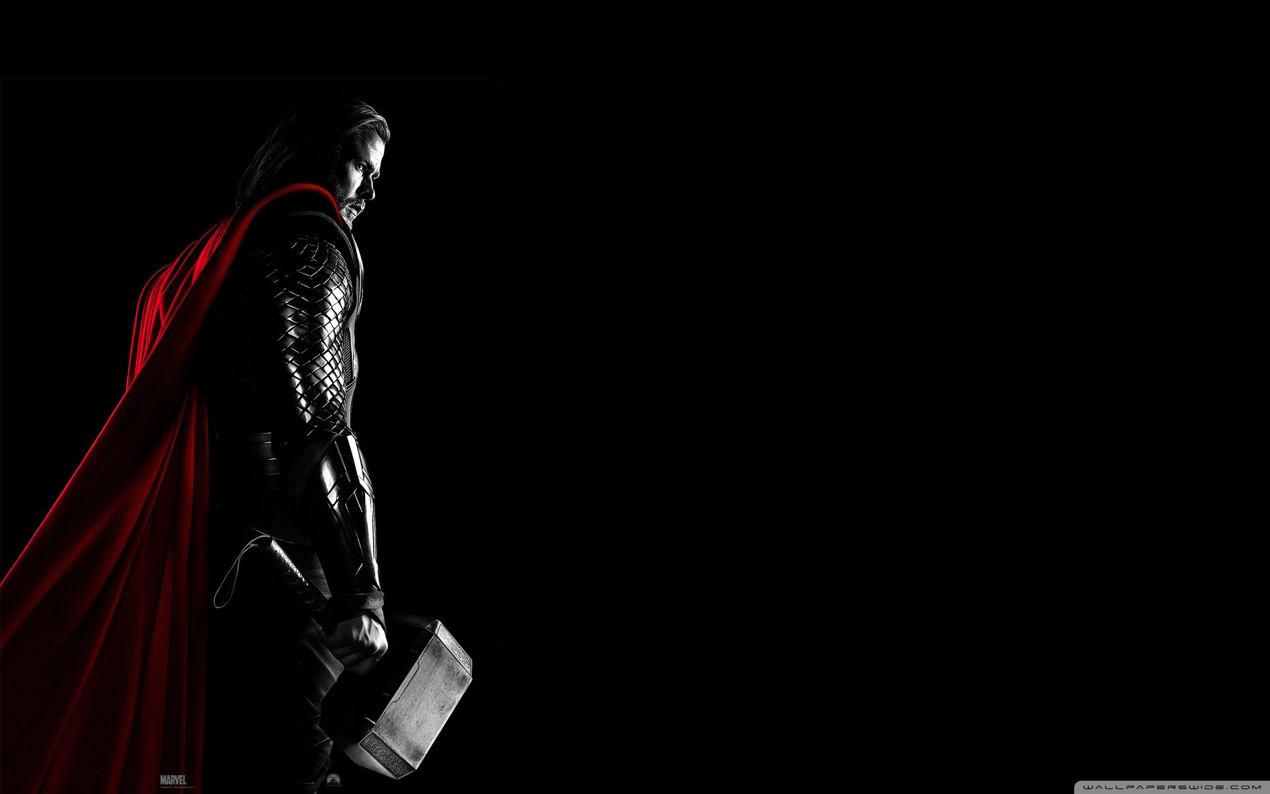 Thor con martello, sfondo scuro, 2560x1600 2K, Monitor Gaming