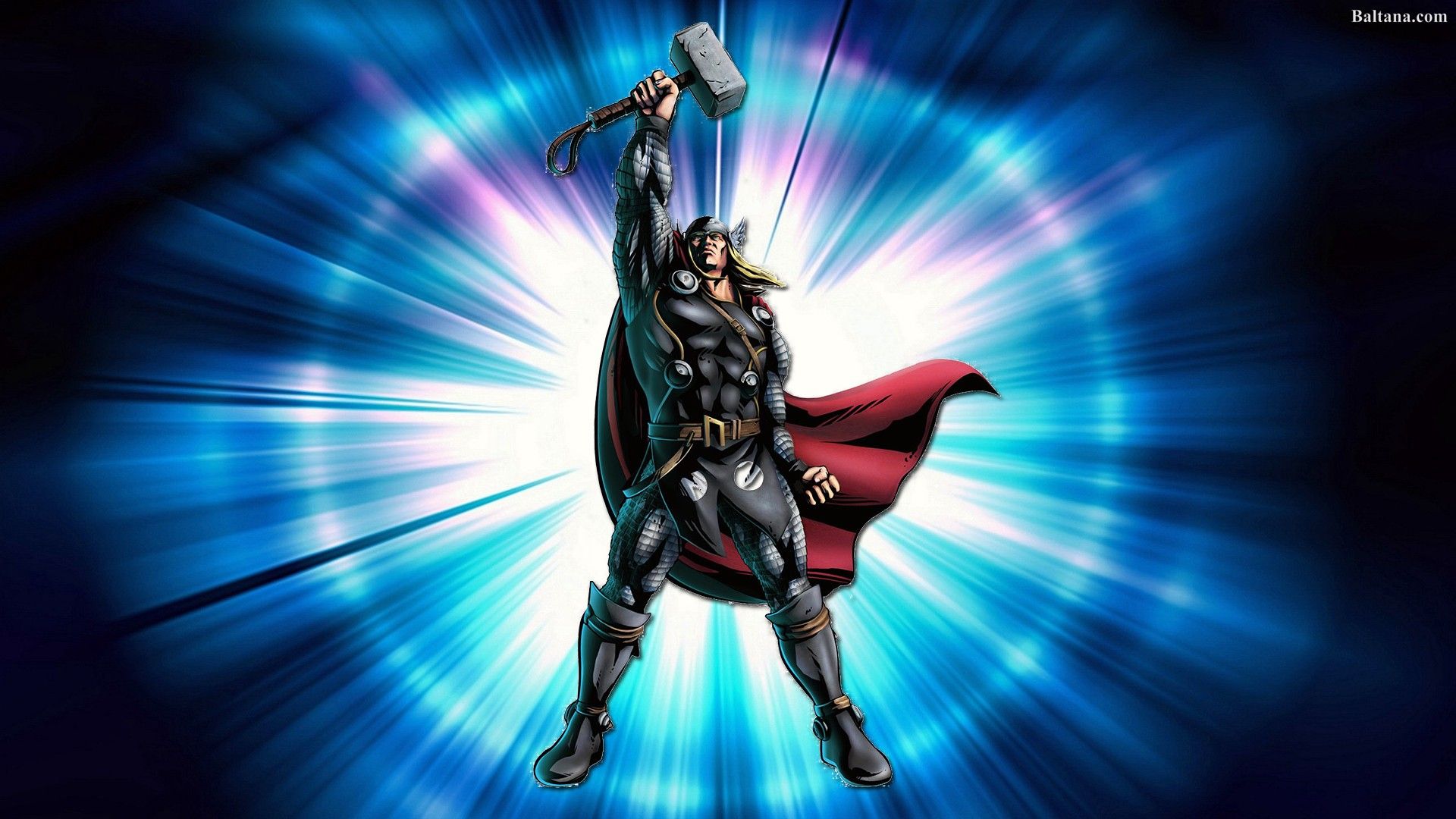Thor con martello Mjolnir, 1920x1080 Full HD, PC Desktop